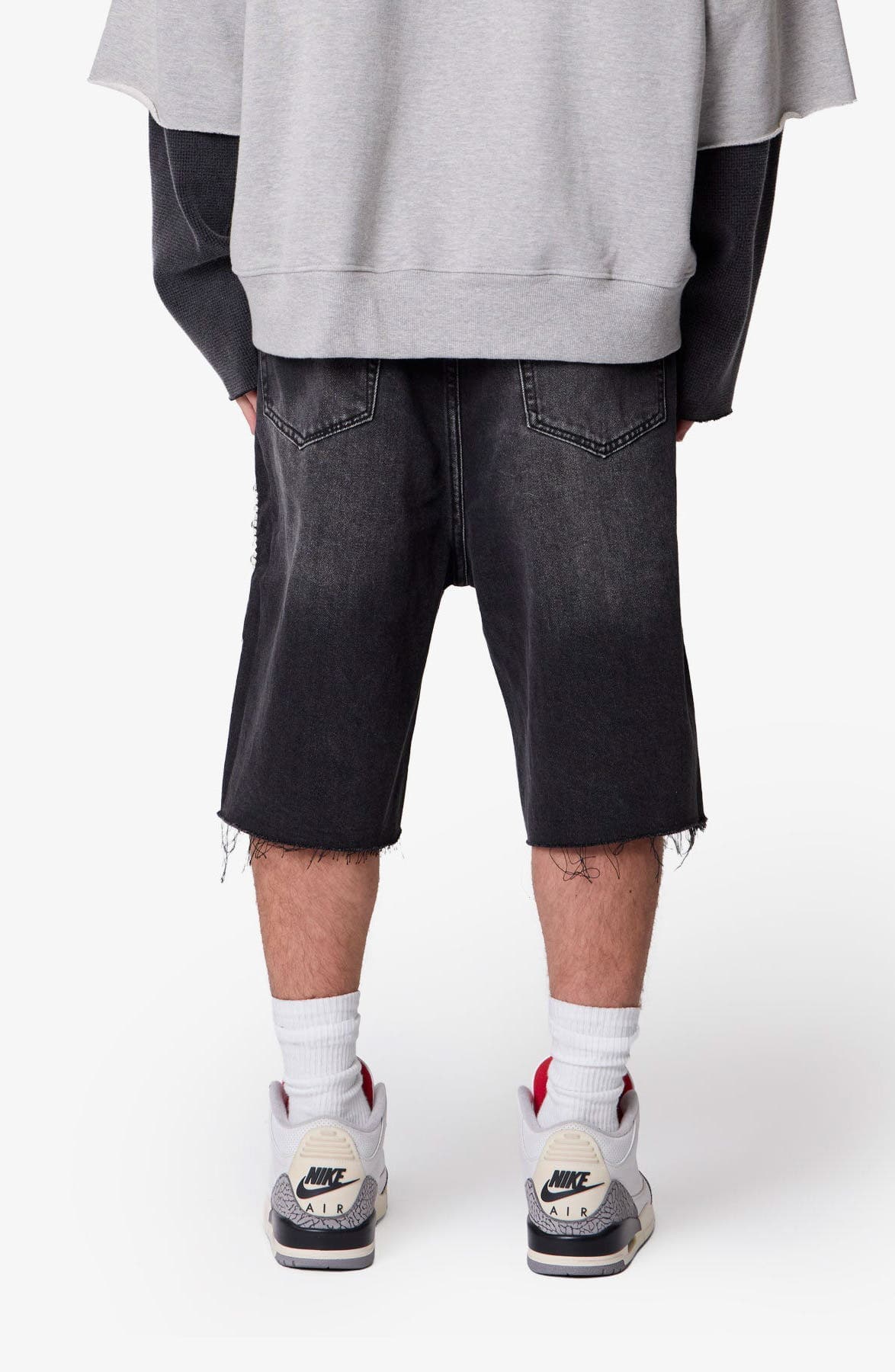 Pleated Ultra Baggy Denim Shorts - image 2