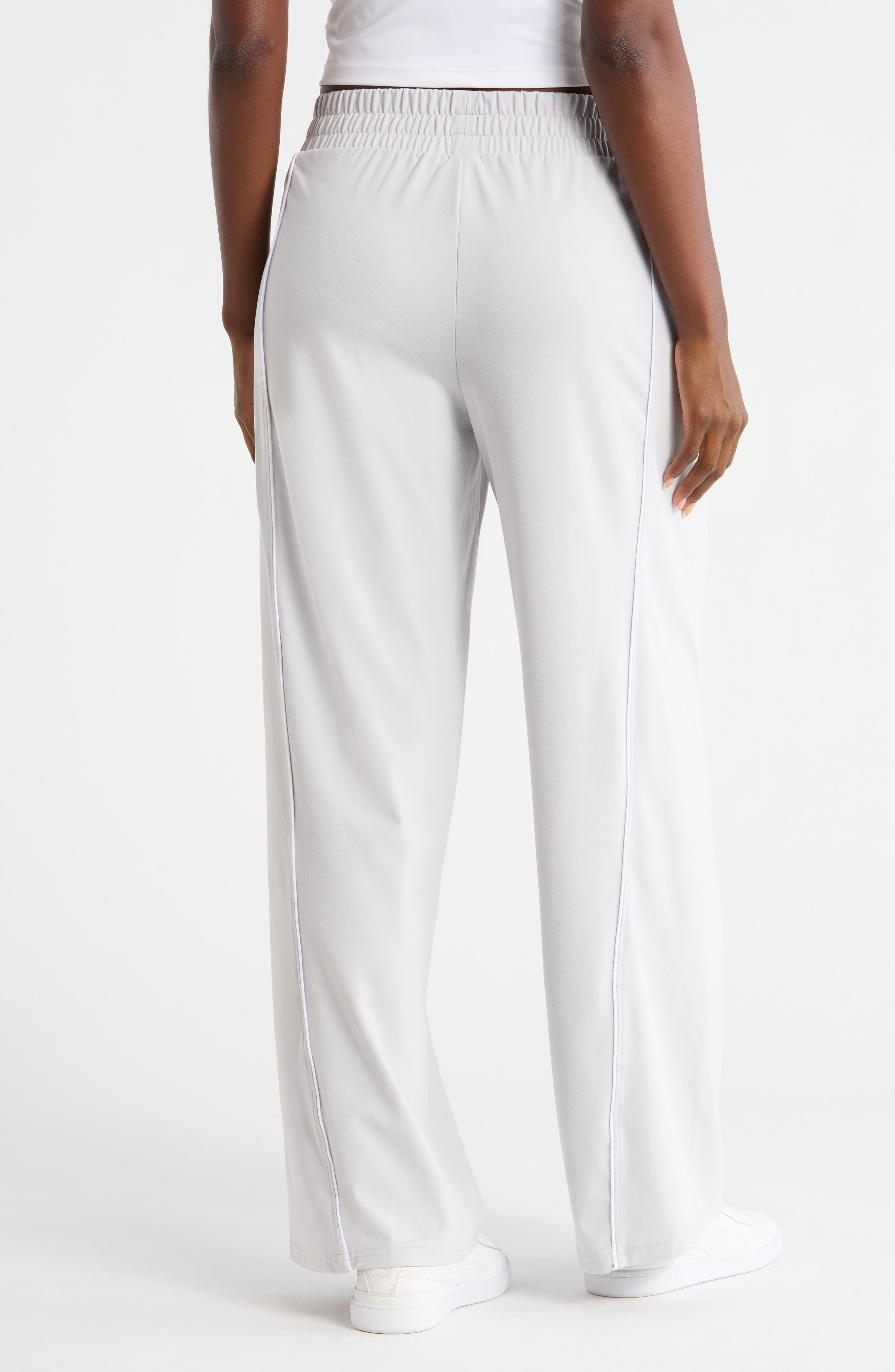 Luxe Contrast Piping Wide Leg Pants - image 4