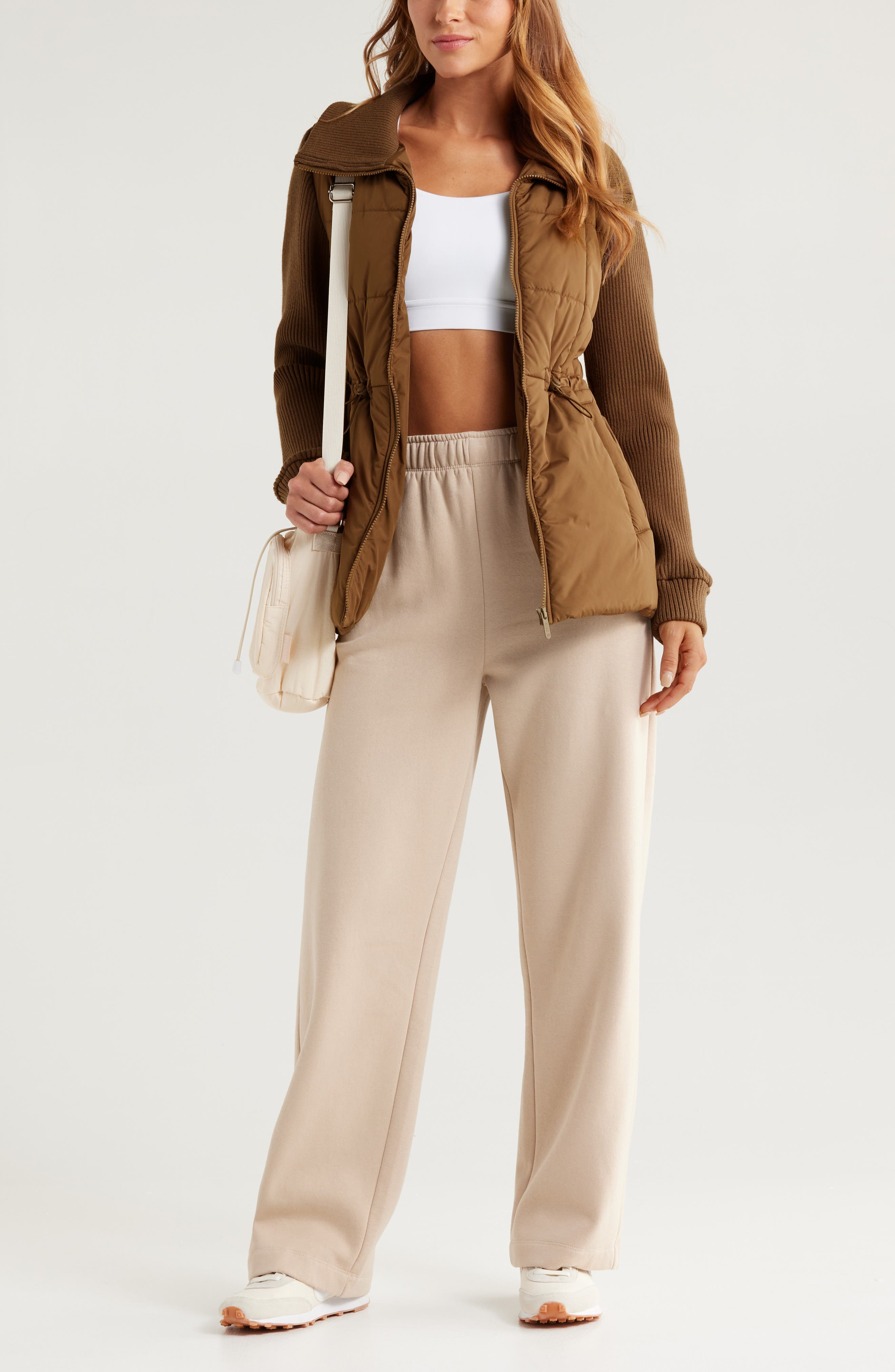 Quilted Rib Mix Hybrid Jacket - image 2