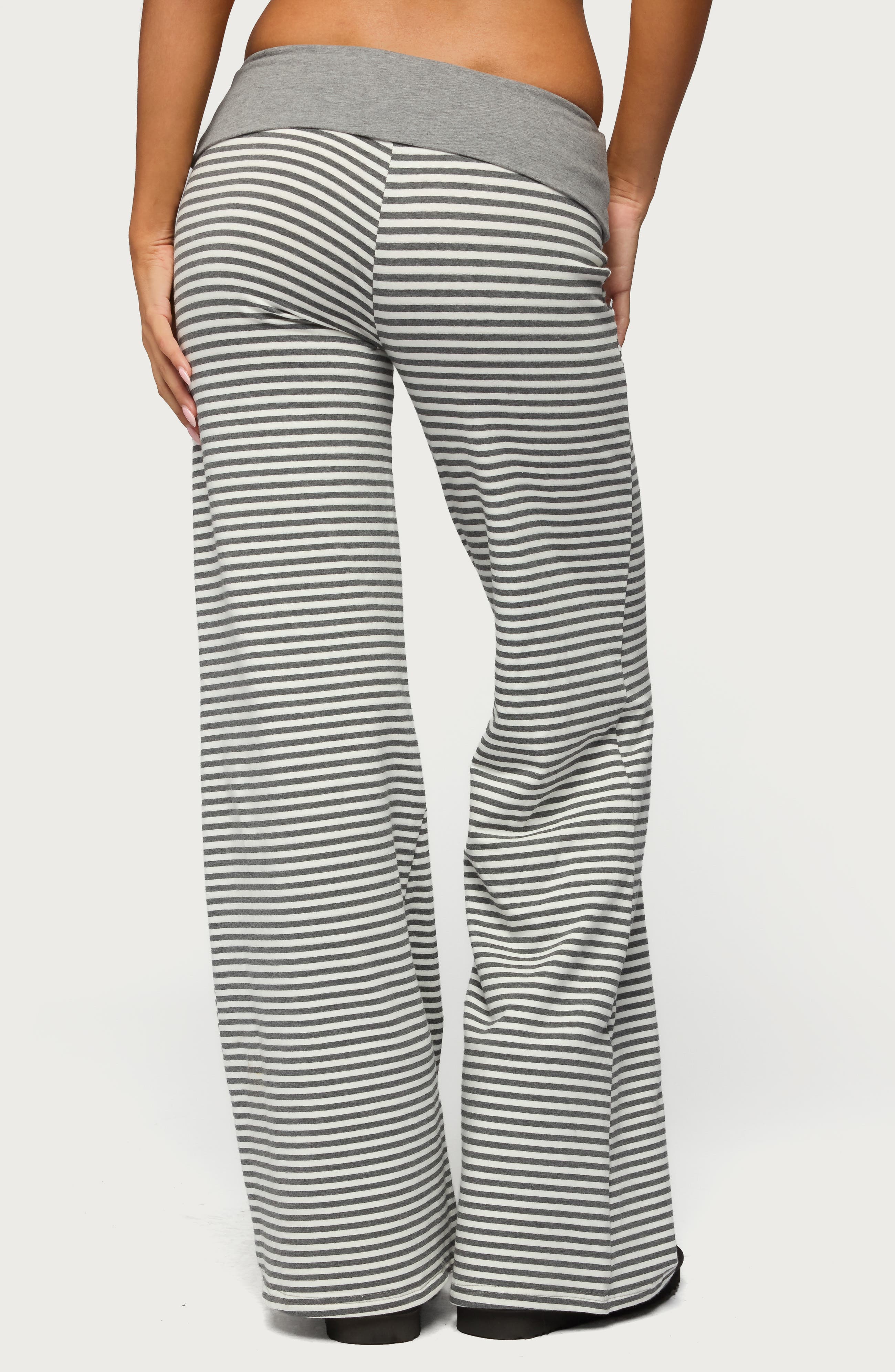 Meggy Stripe Foldover Pants - image 2