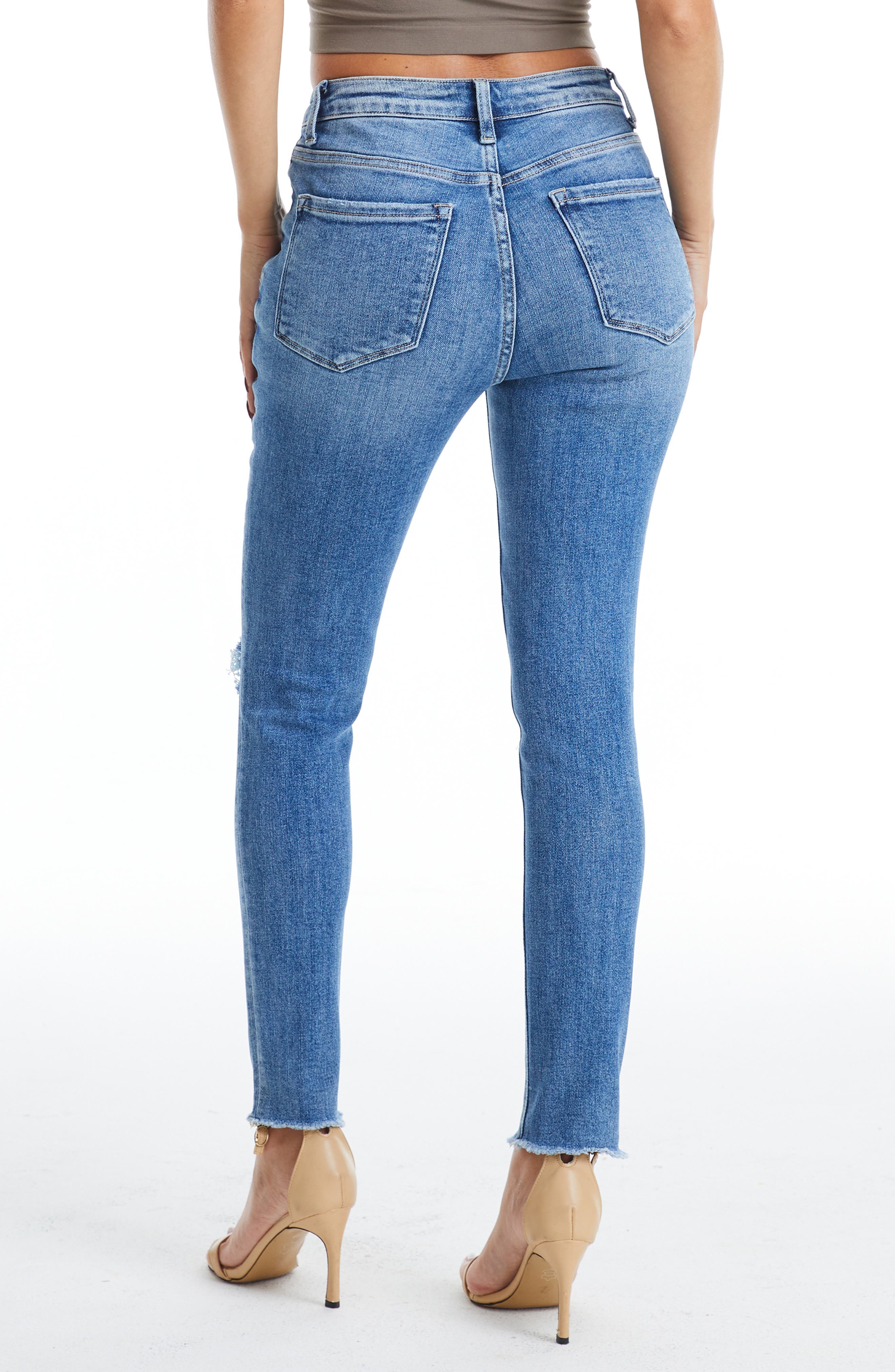 Ripped High Waist Ankle Skinny Jeans - image 2