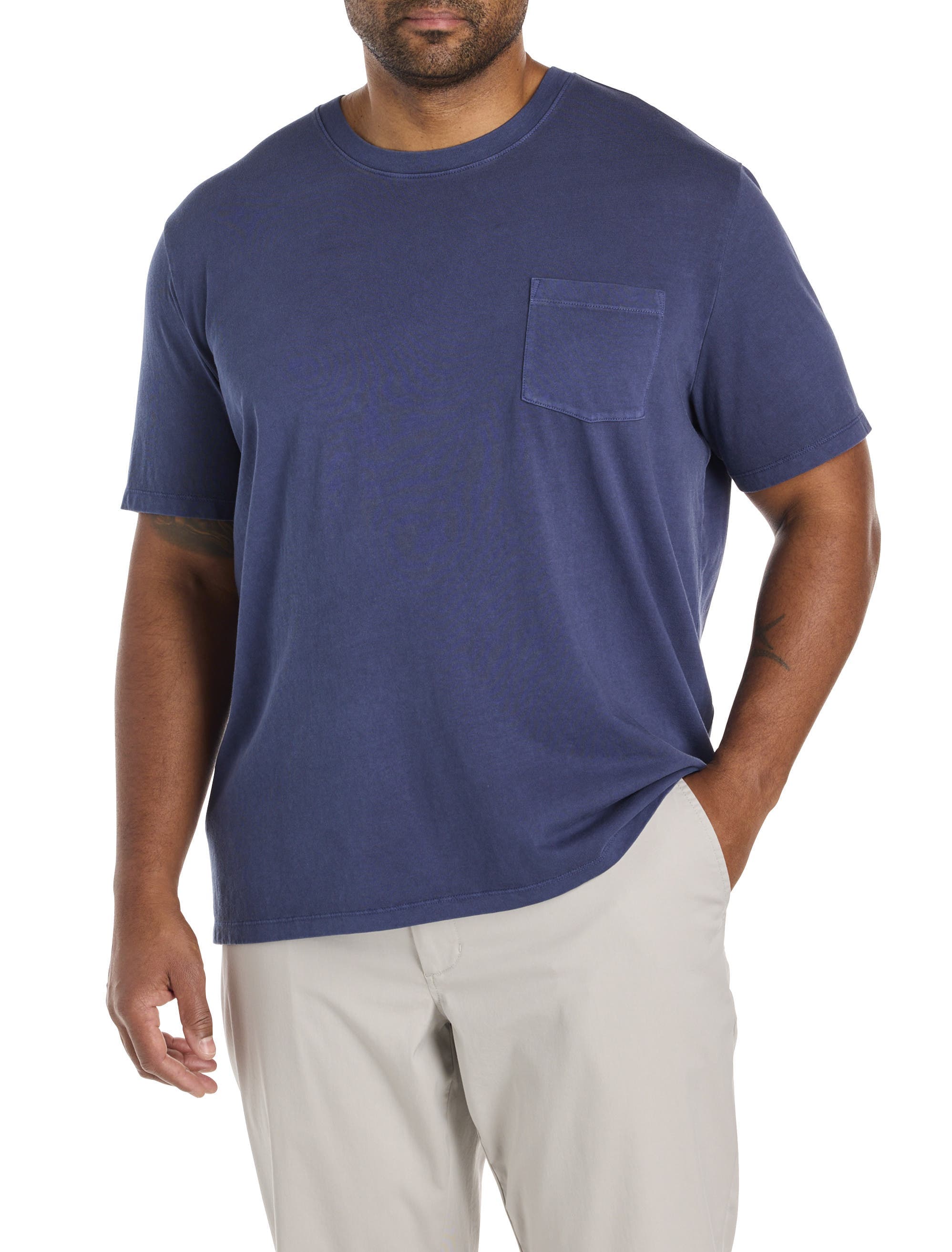 Big & Tall Garment-Dyed Surf Pocket Tee - image 1