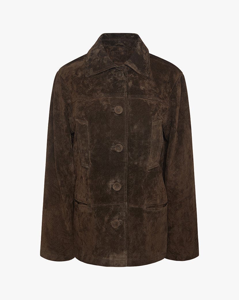 Premium Suede Button Front Jacket - image 2