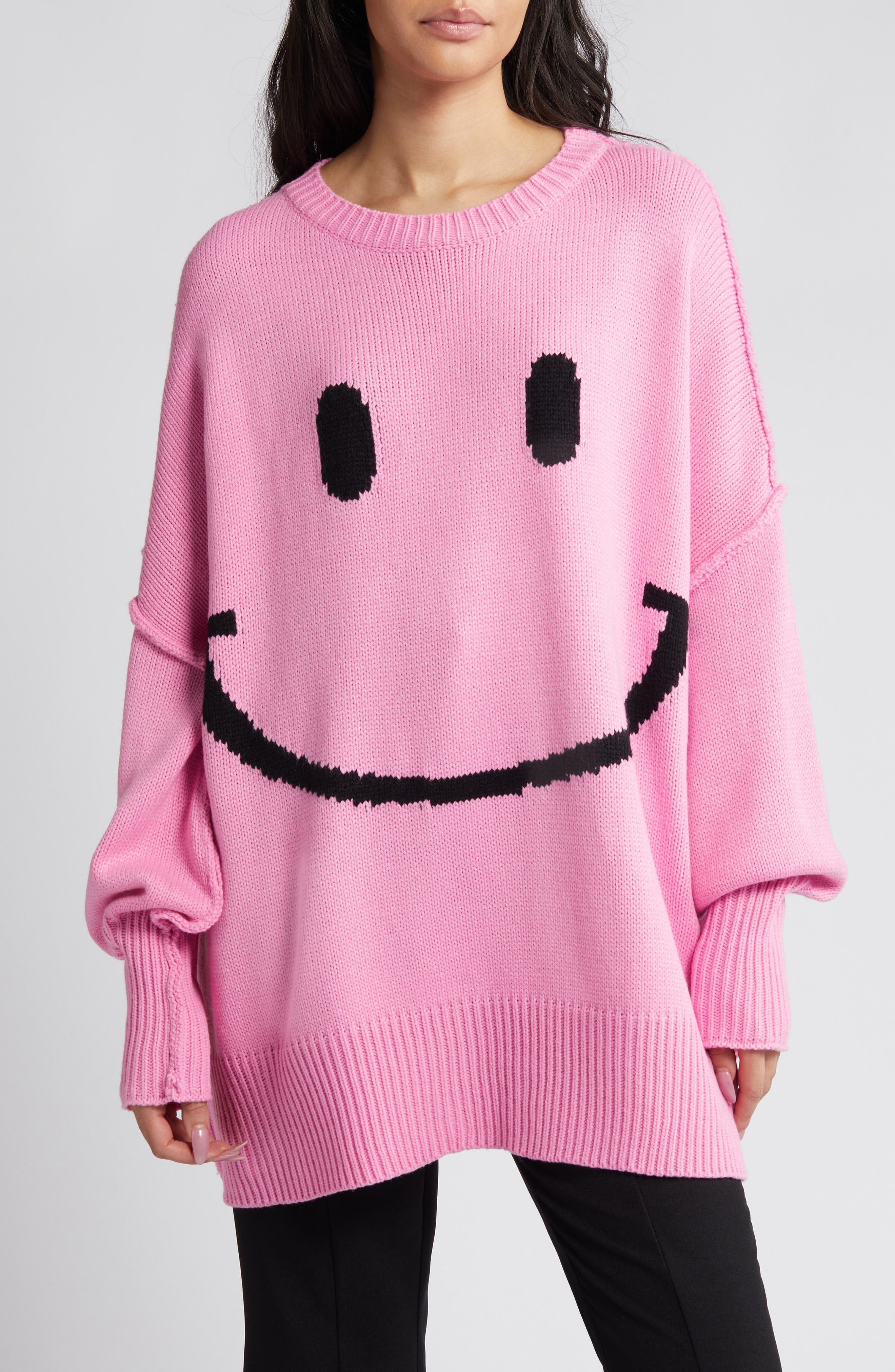 Smile Seratonin Oversize Sweater - image 1