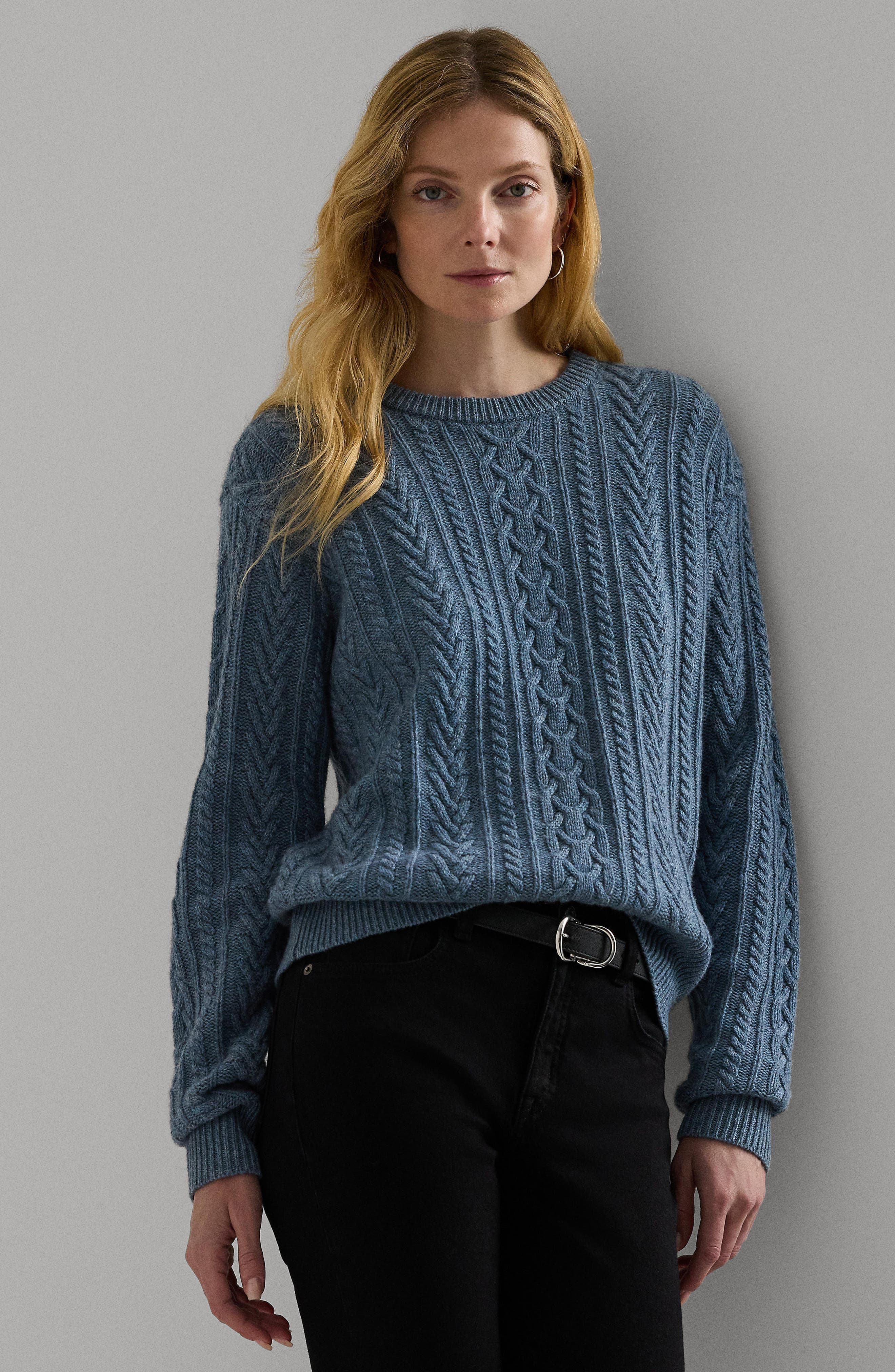Wool & Cashmere Cable Knit Sweater - image 2