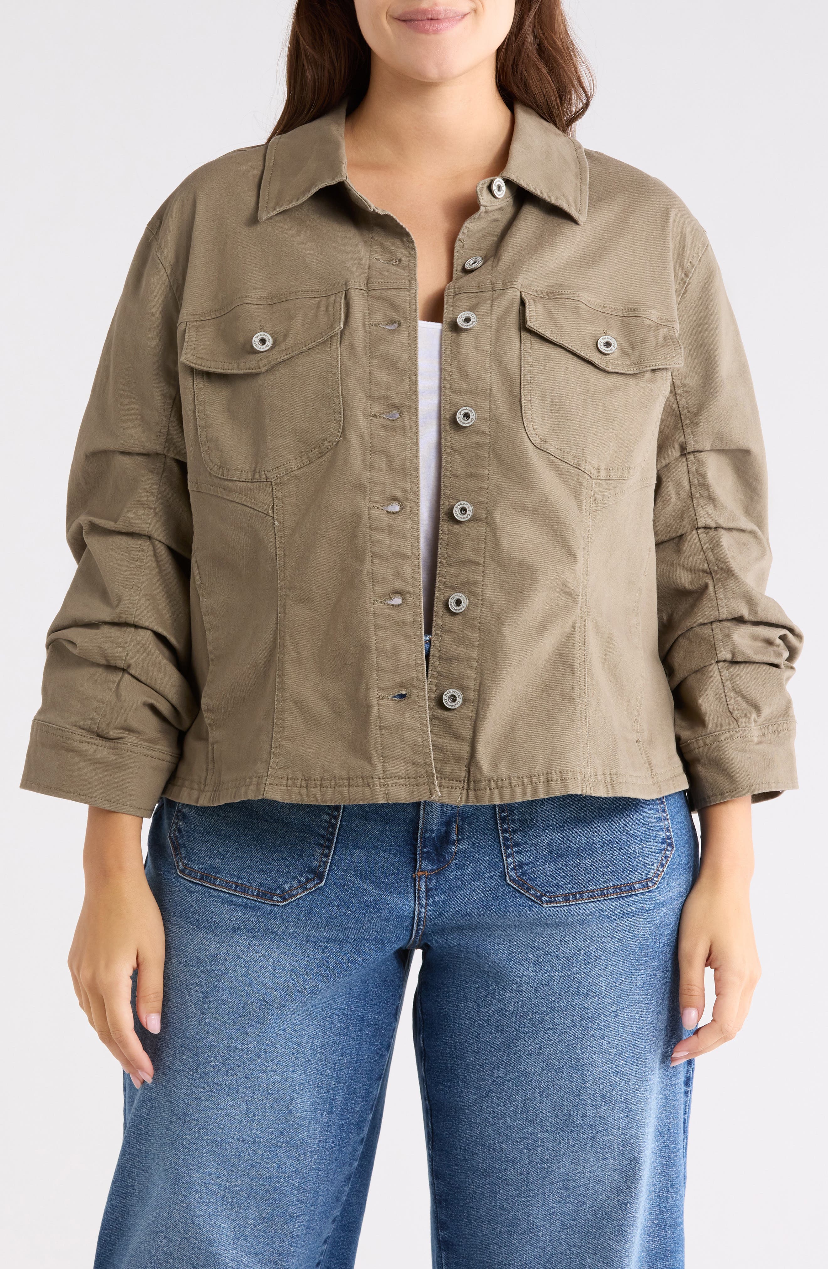 Ruched Sleeve Jacket - image 1