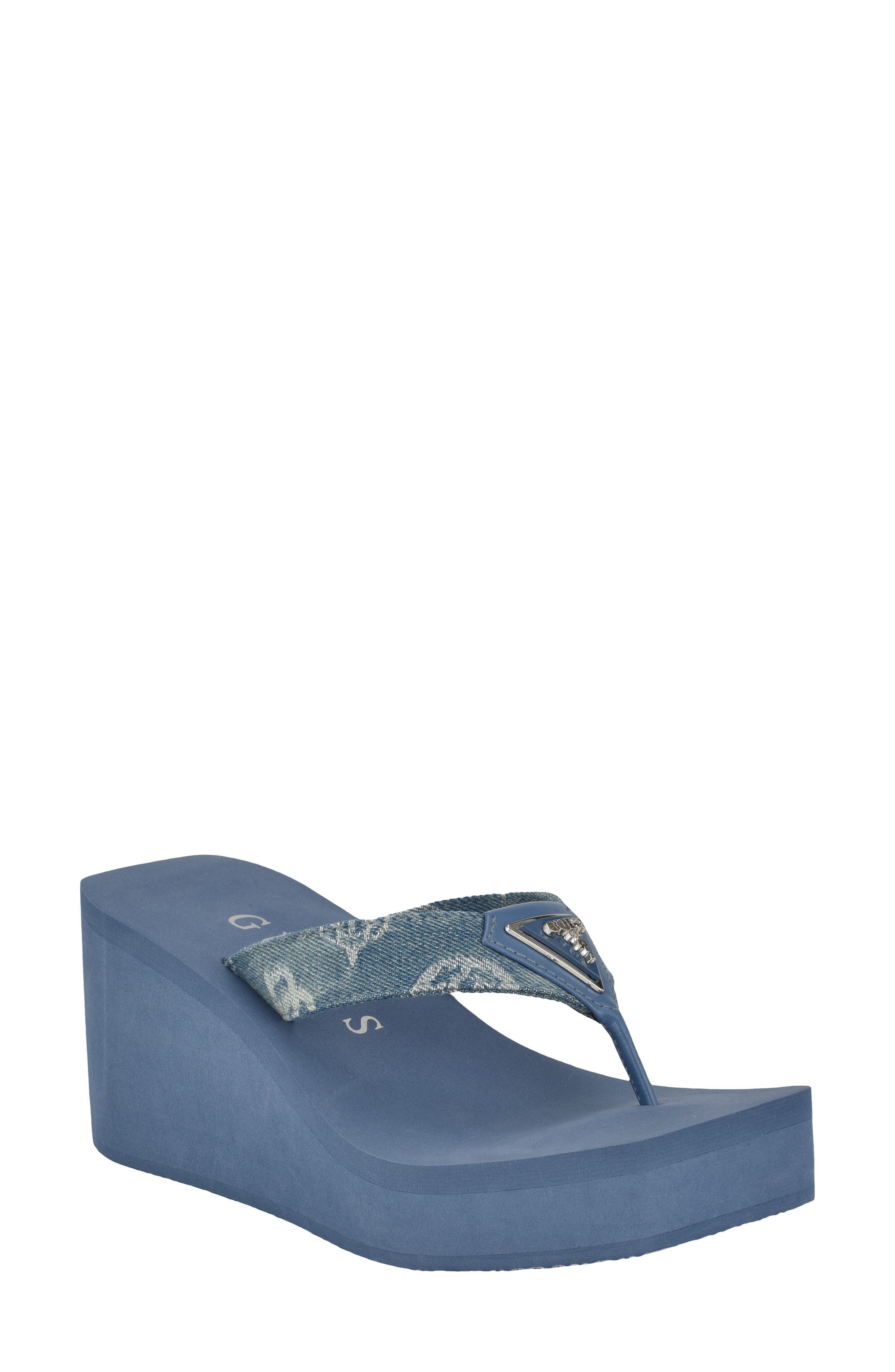 Demmey Platform Wedge Flip Flop - image 1