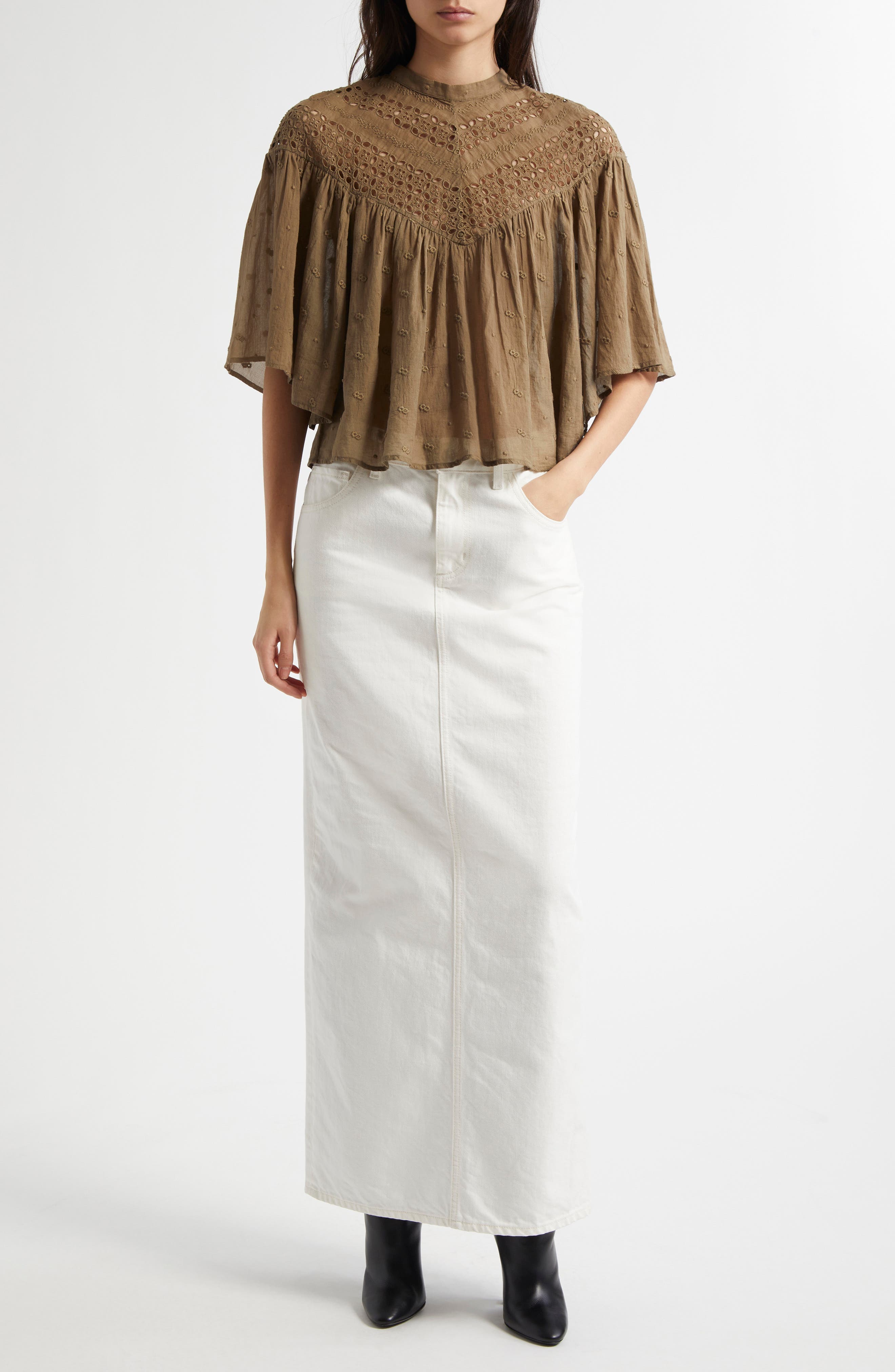 Ozzy Denim Maxi Skirt - image 2