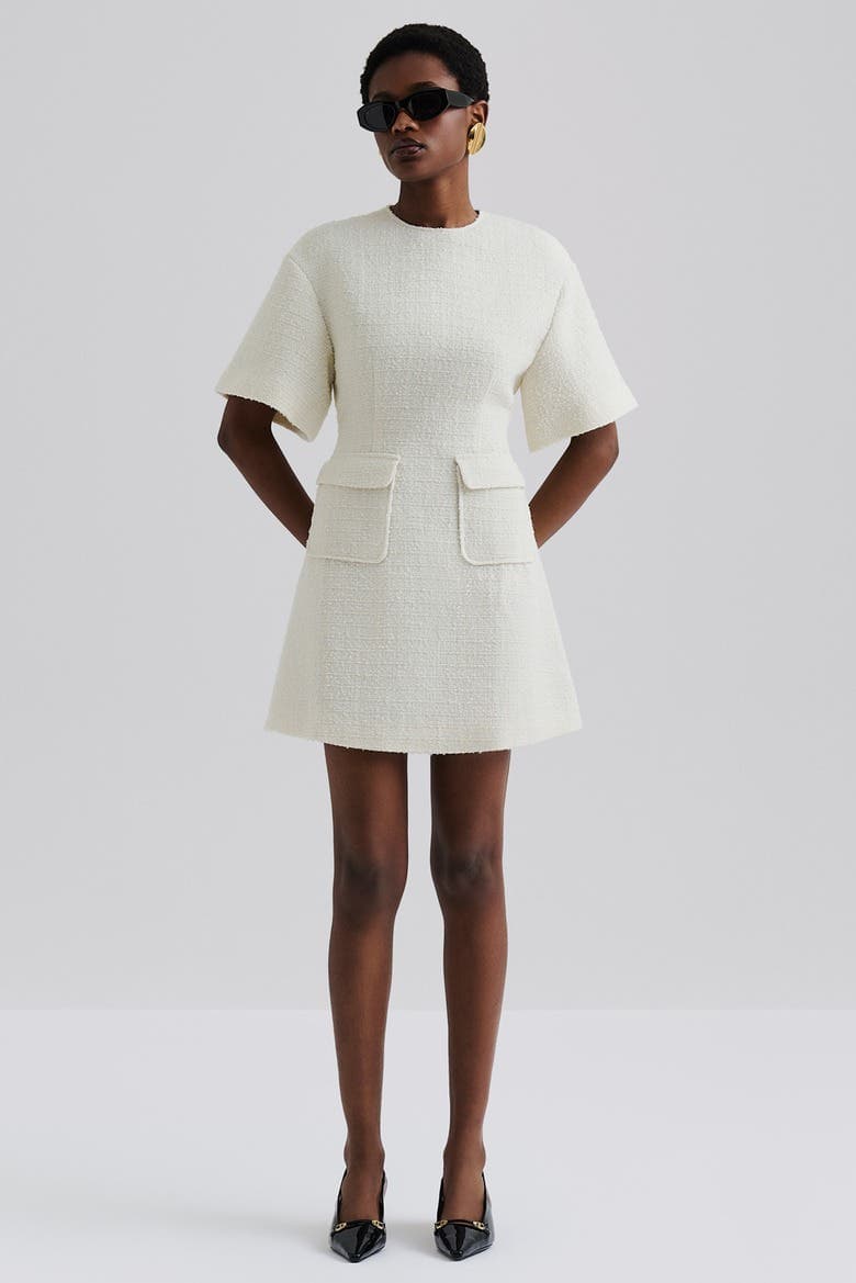 Rayna Boucle Short Sleeve Mini Dress - image 1
