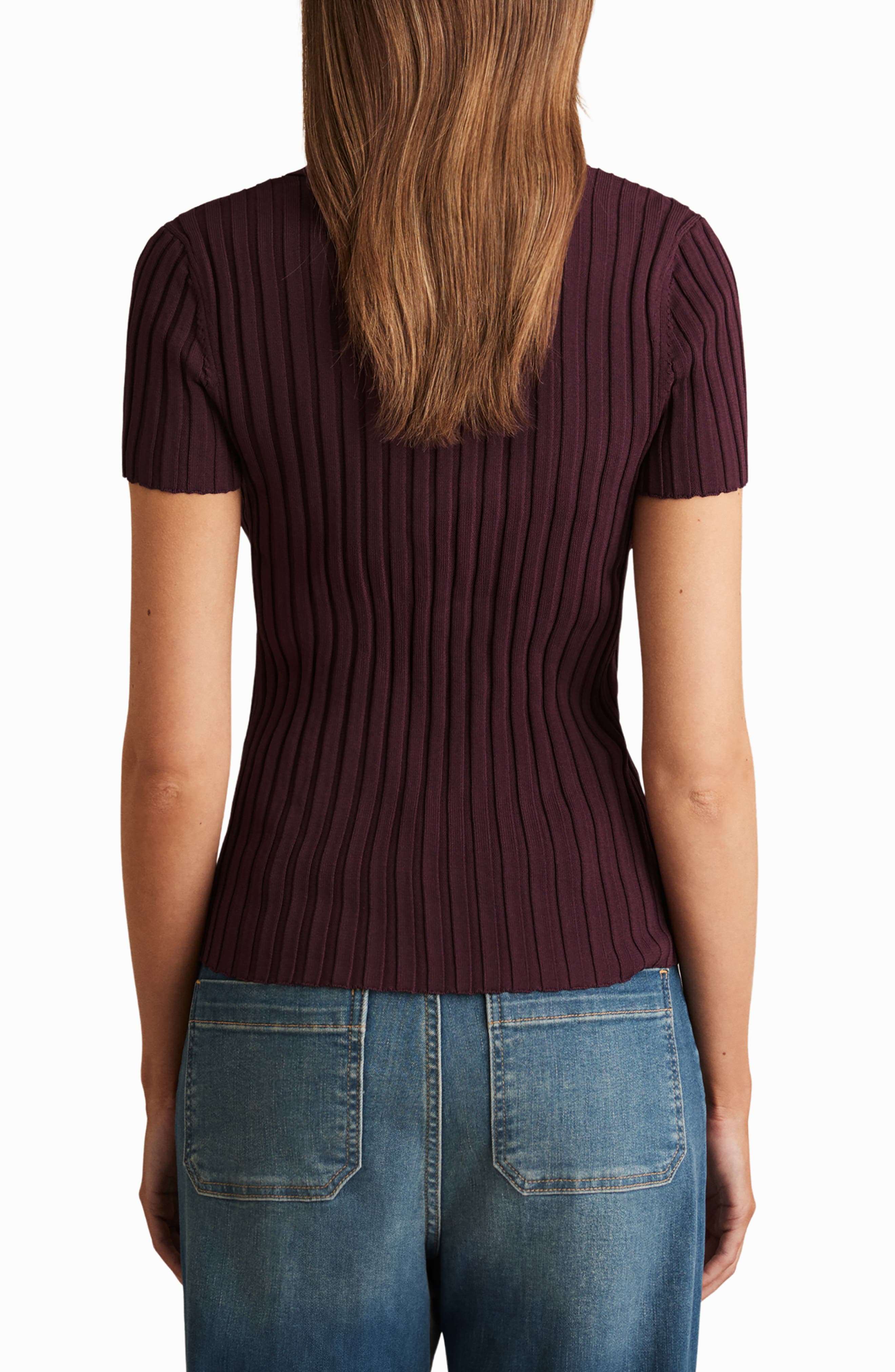 Poppy Lace-Up Polo Sweater - image 2