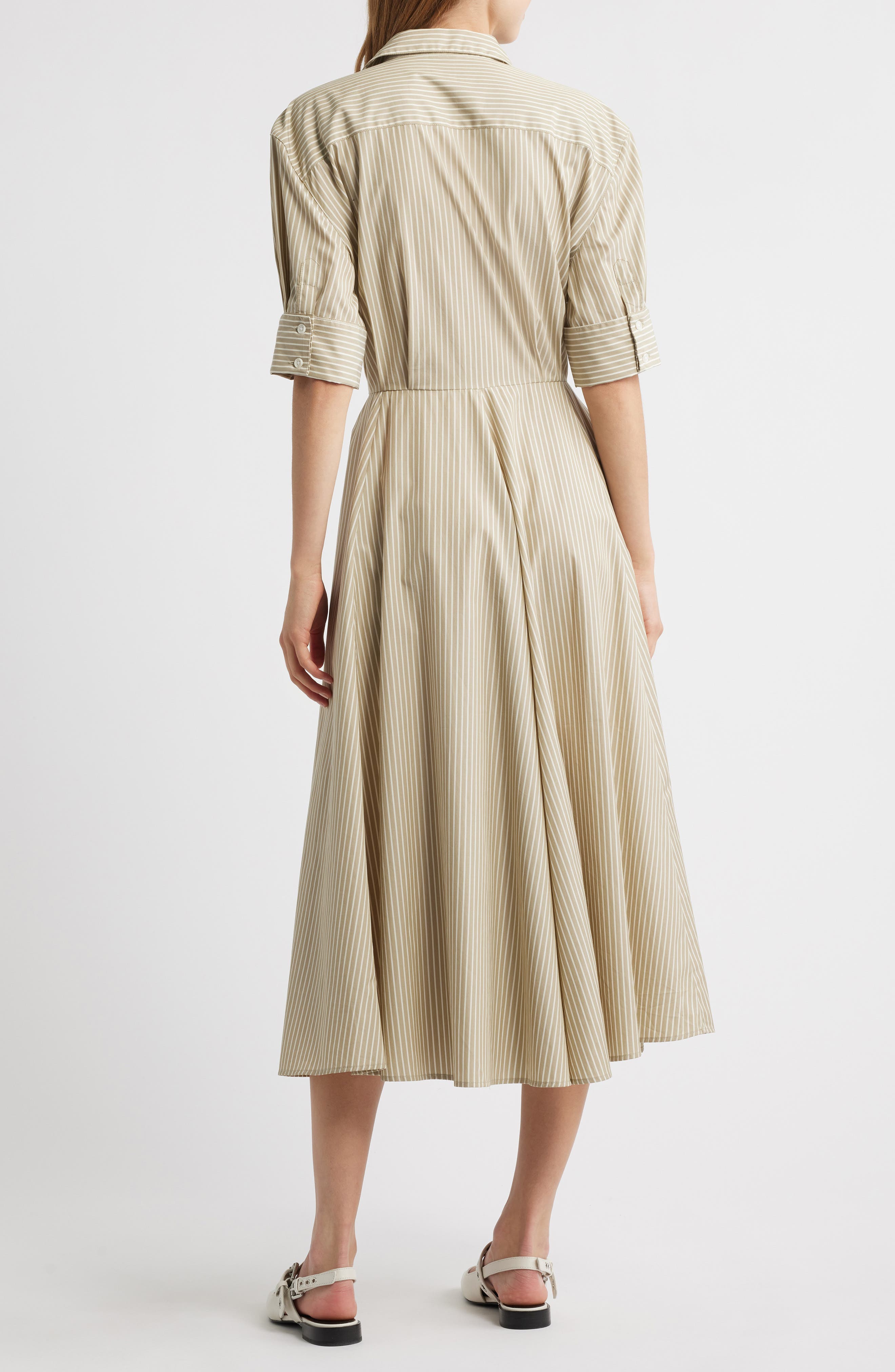 Aiden Stripe Poplin Maxi Shirtdress - image 2