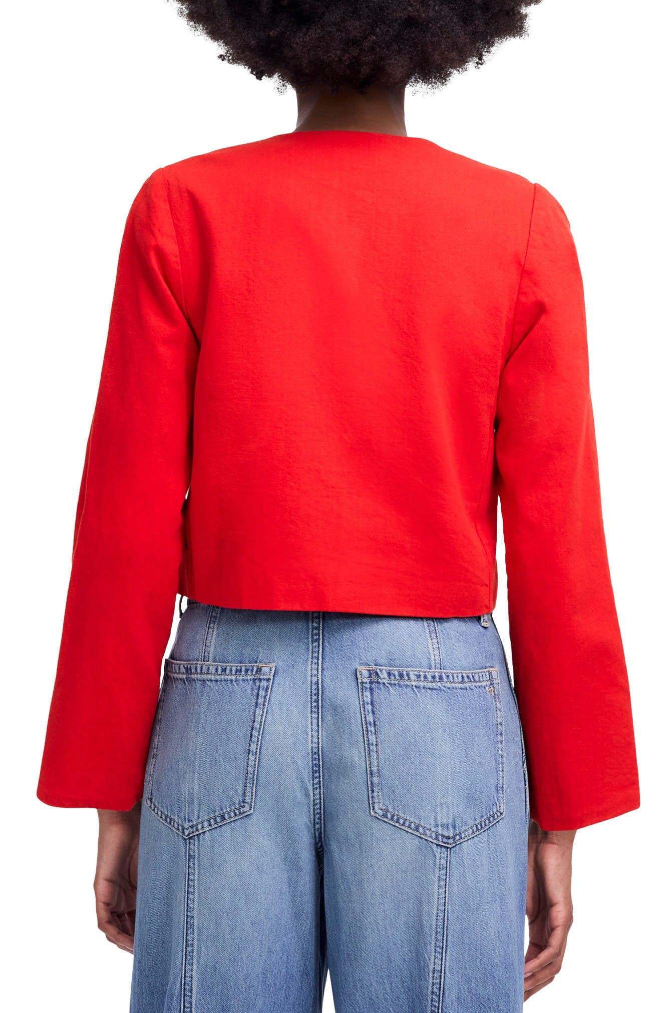 Cotton & Linen Blend Zip-Up Jacket - image 2