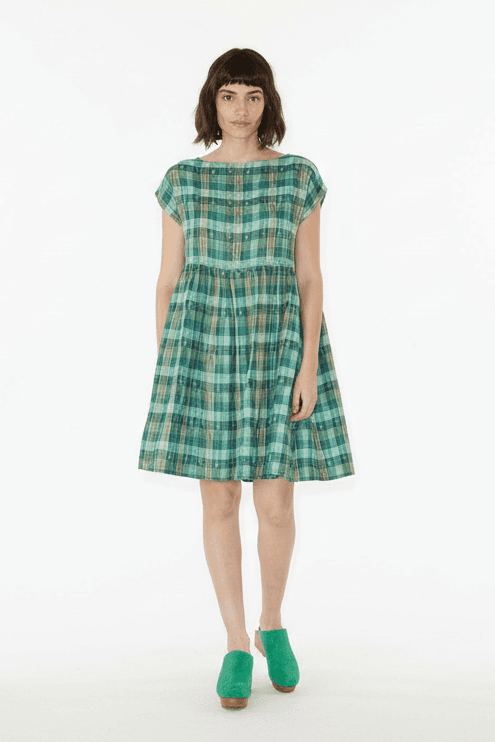 Float Slit-neck Mini Dress - image 5