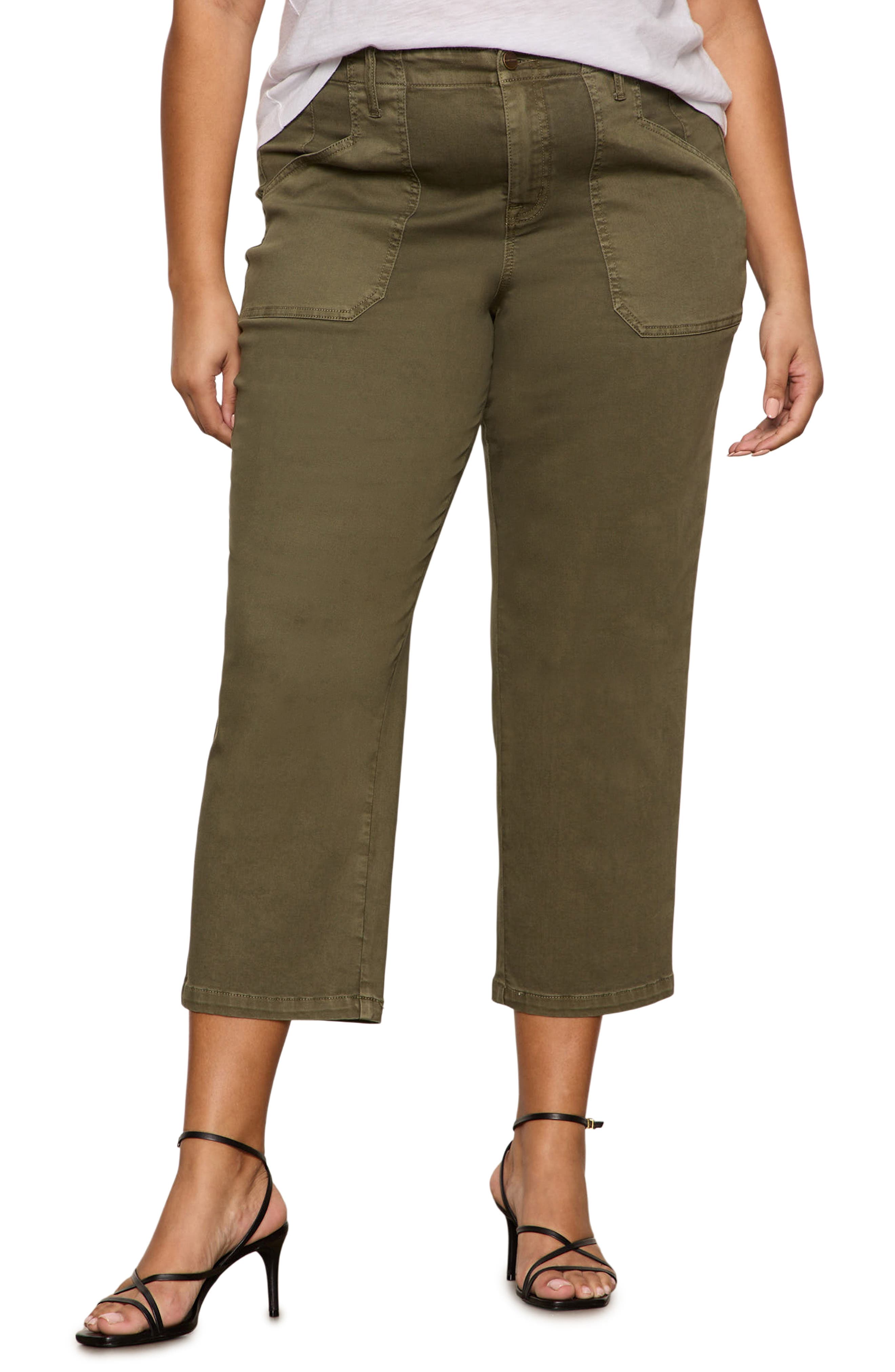 Retreat Mid Rise Crop Straight Leg Utility Pants - image 1