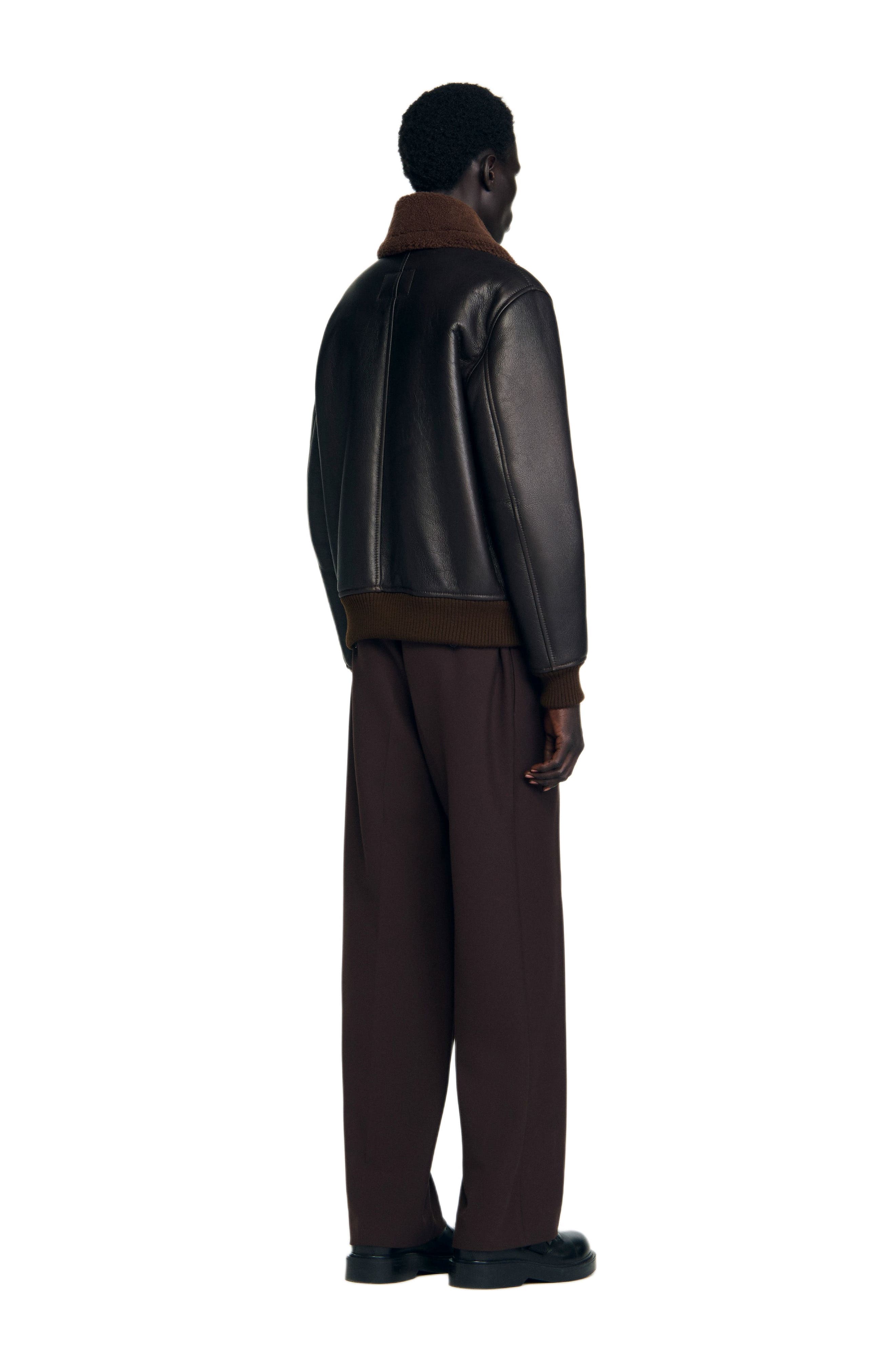 Reversed leather jacket - image 2