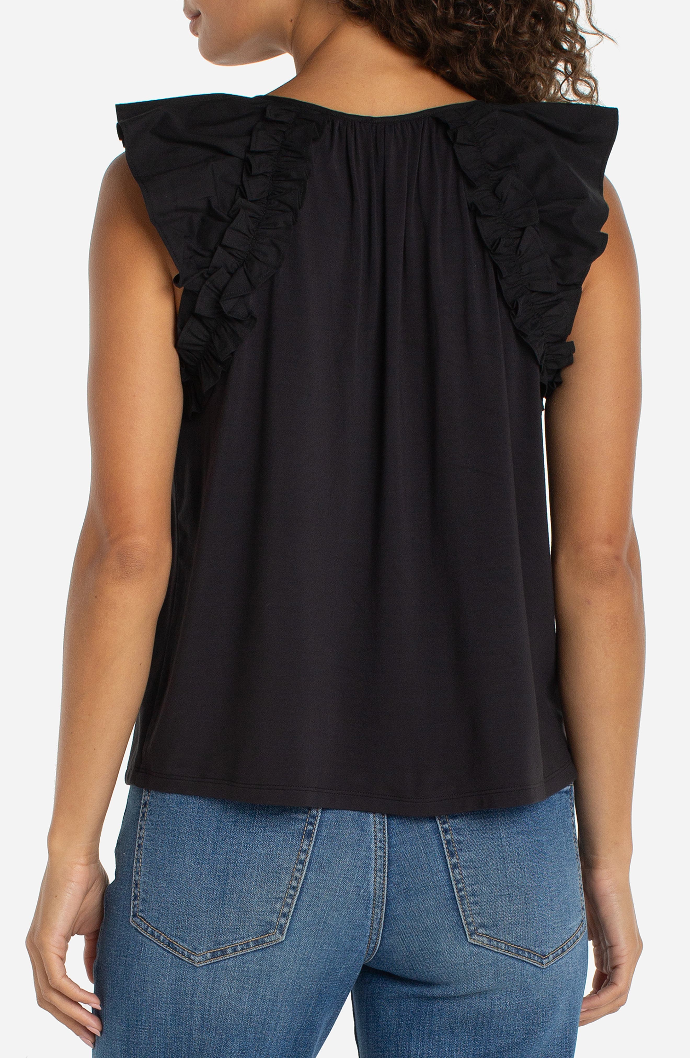 Ruffle ShoulderTop - image 2