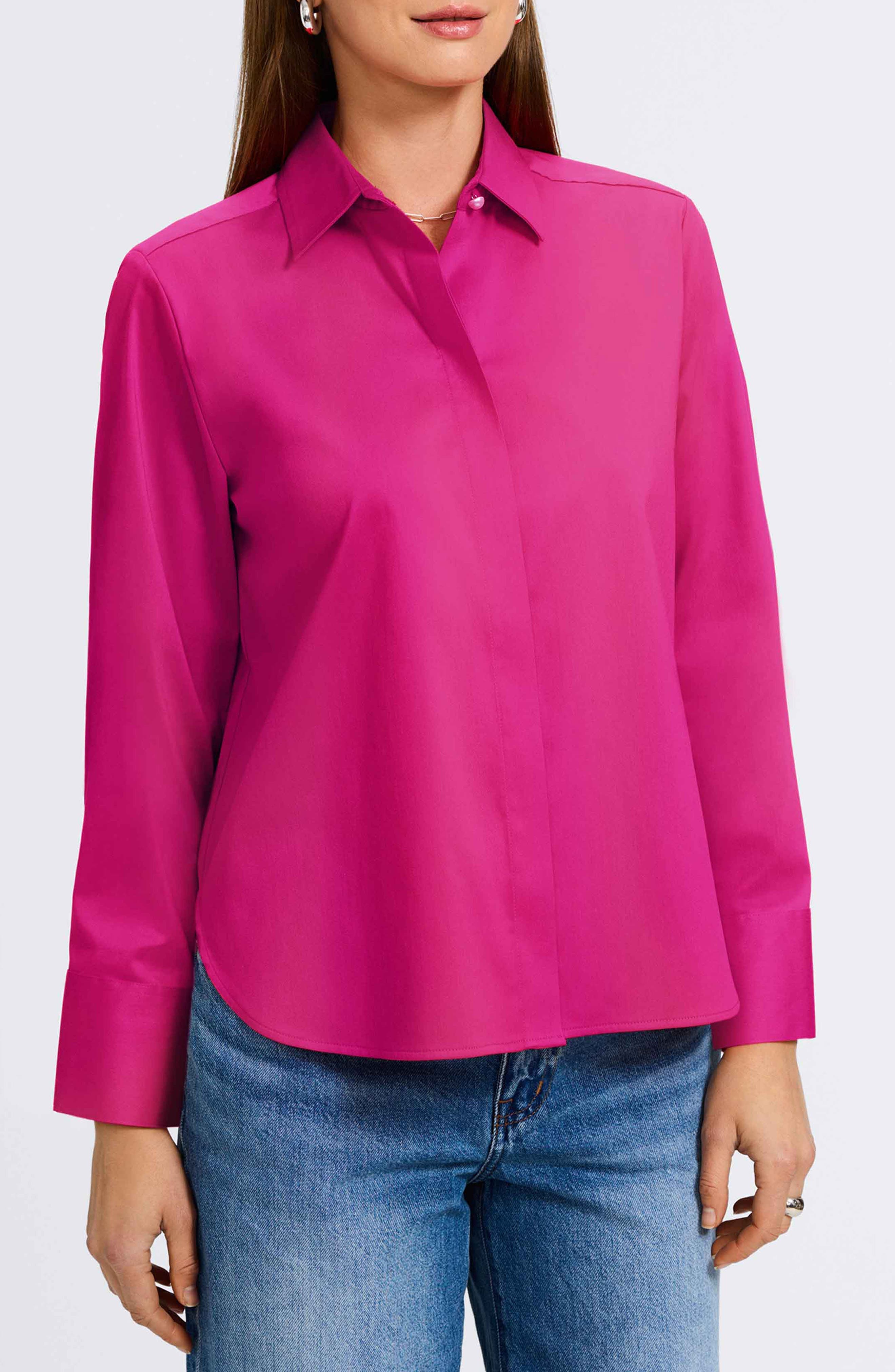 Matte Sateen Button-Up Shirt - image 3