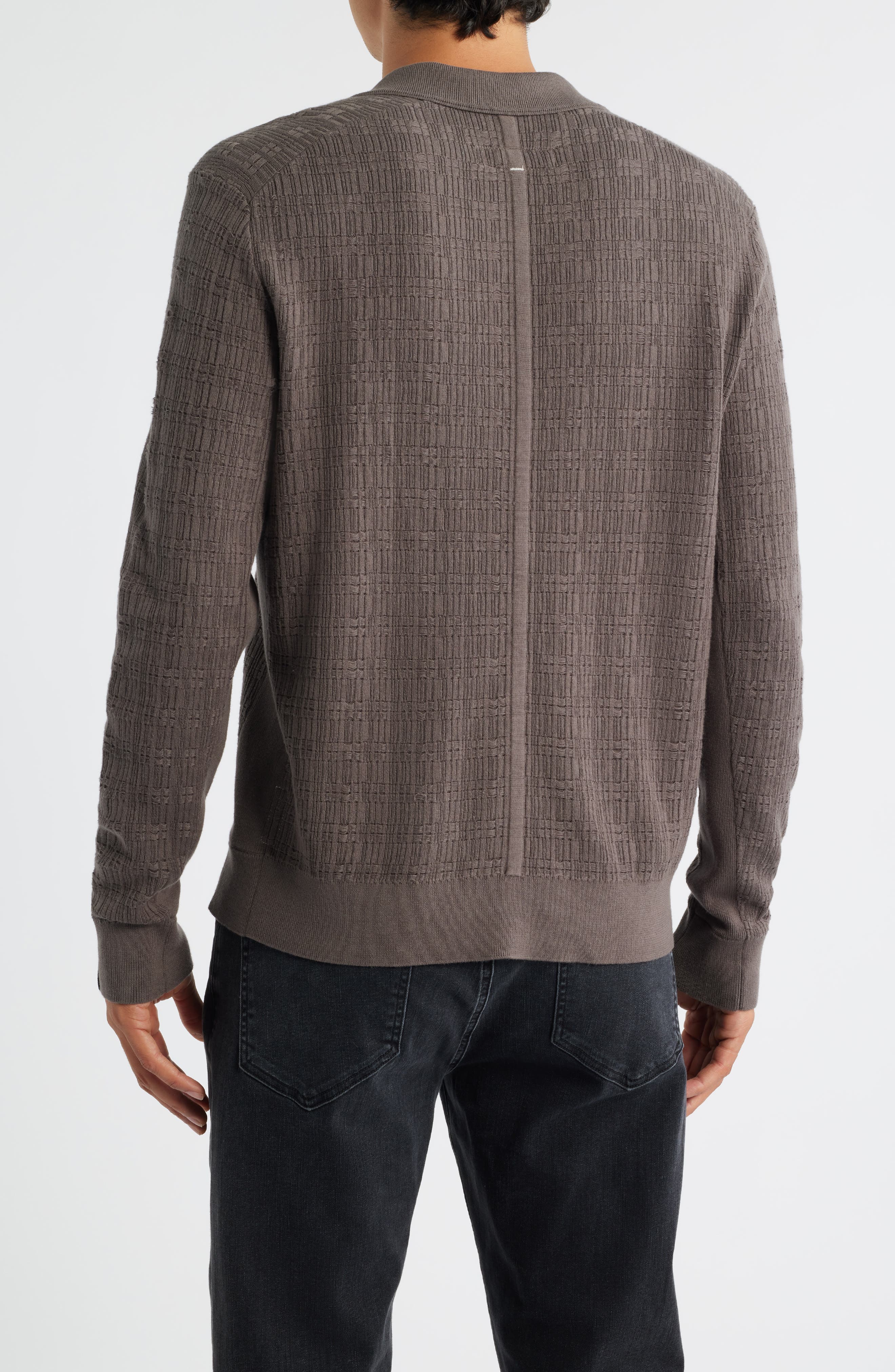 Harvey Johnny Collar Relaxed Polo - image 2