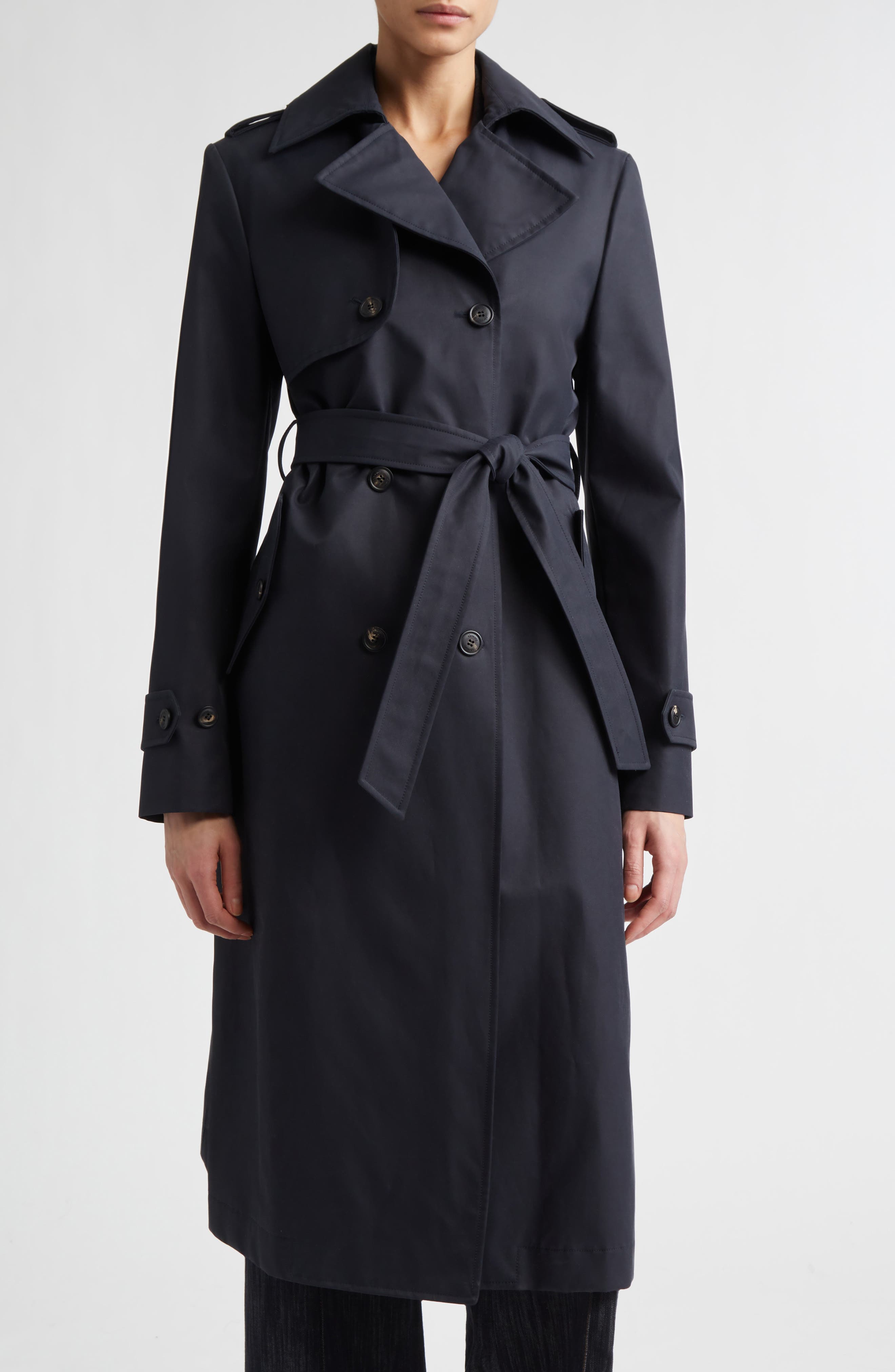 Double Breasted Water Resistant Trench Coat - image 1