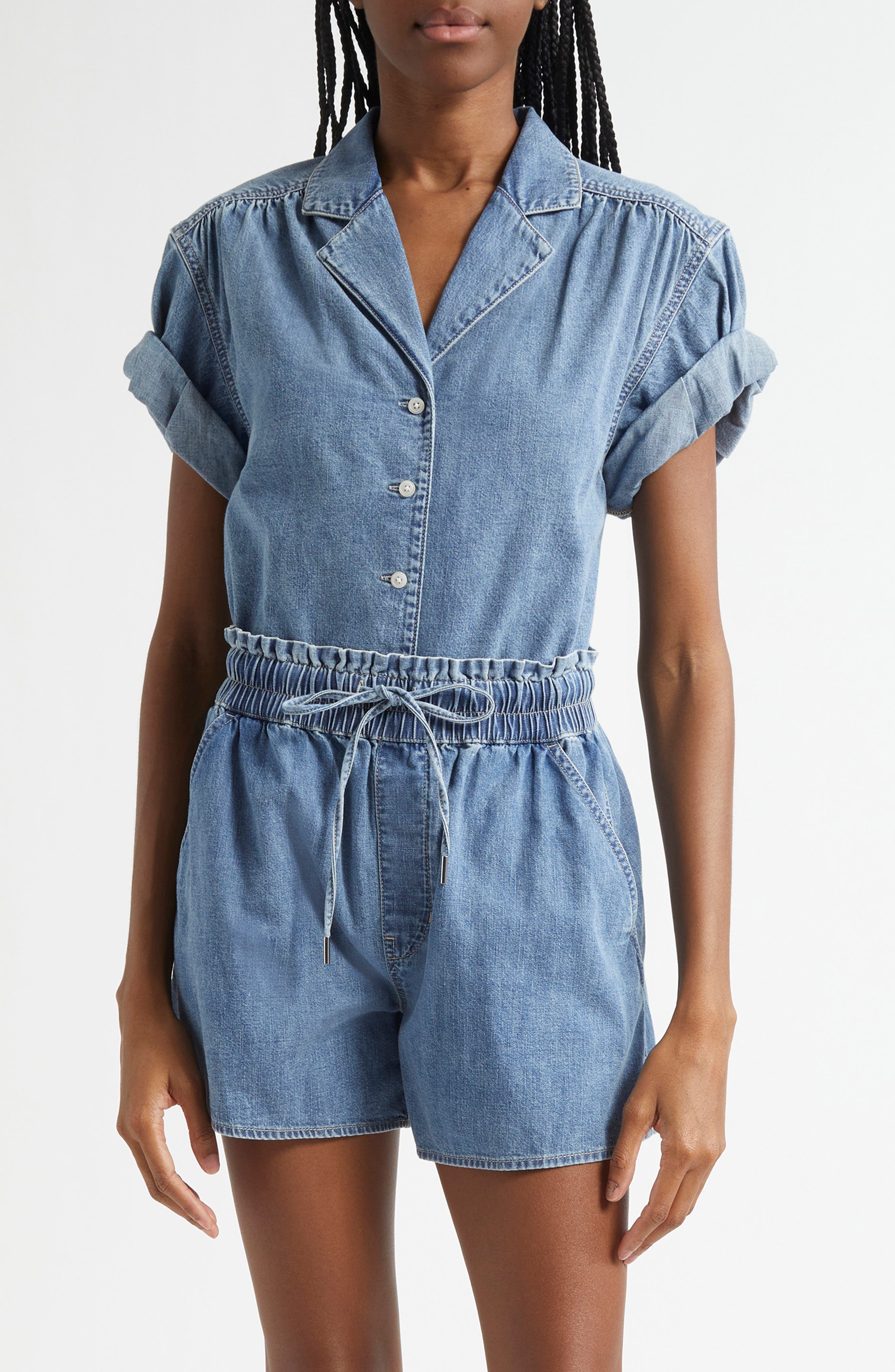 Ilene Cuffed Denim Shirt - image 1