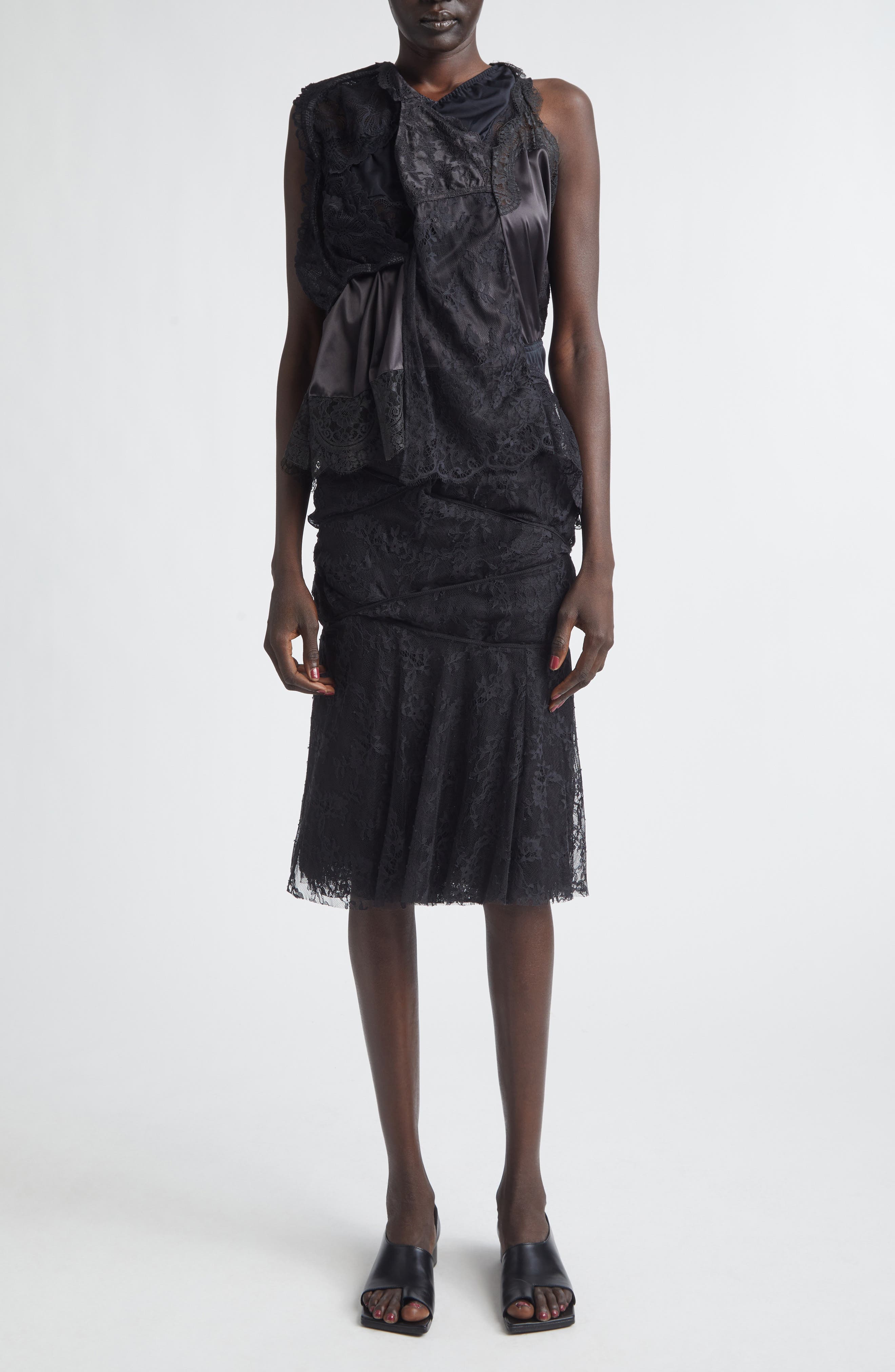 Nylon & Cotton Raschel Lace Skirt - image 2