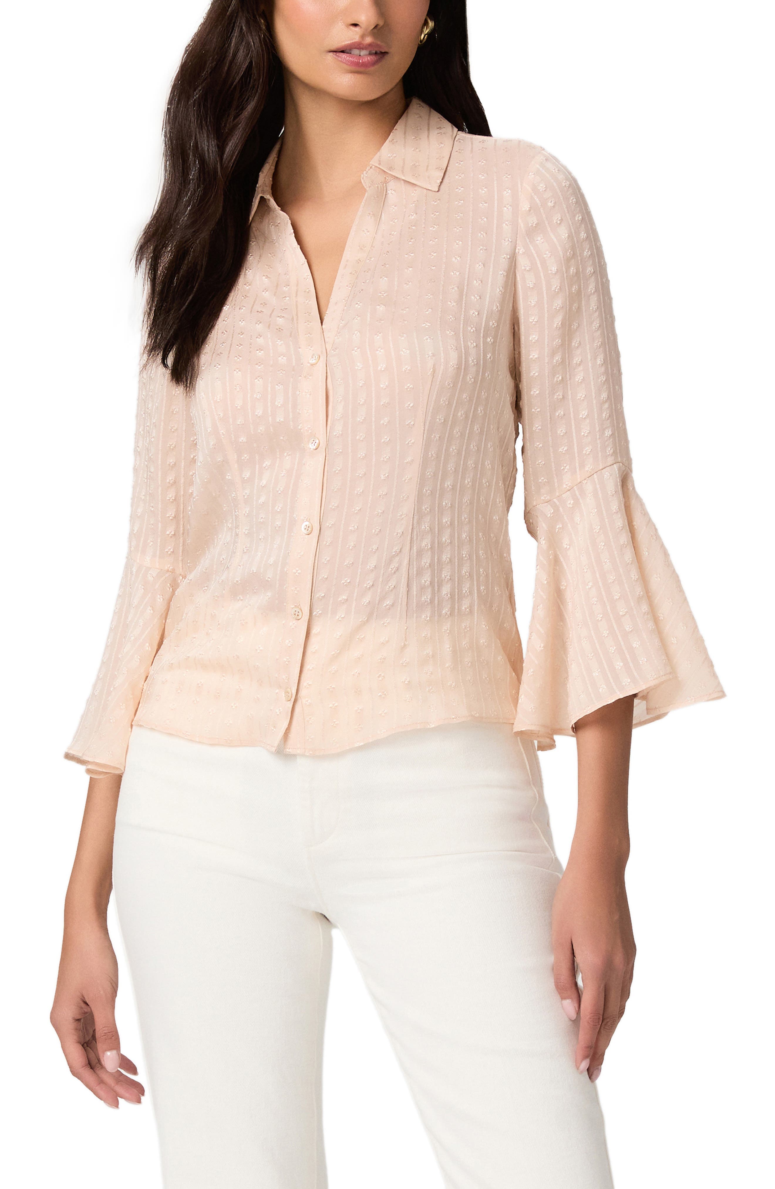 Jasmeet Silk Button-Up Shirt - image 1