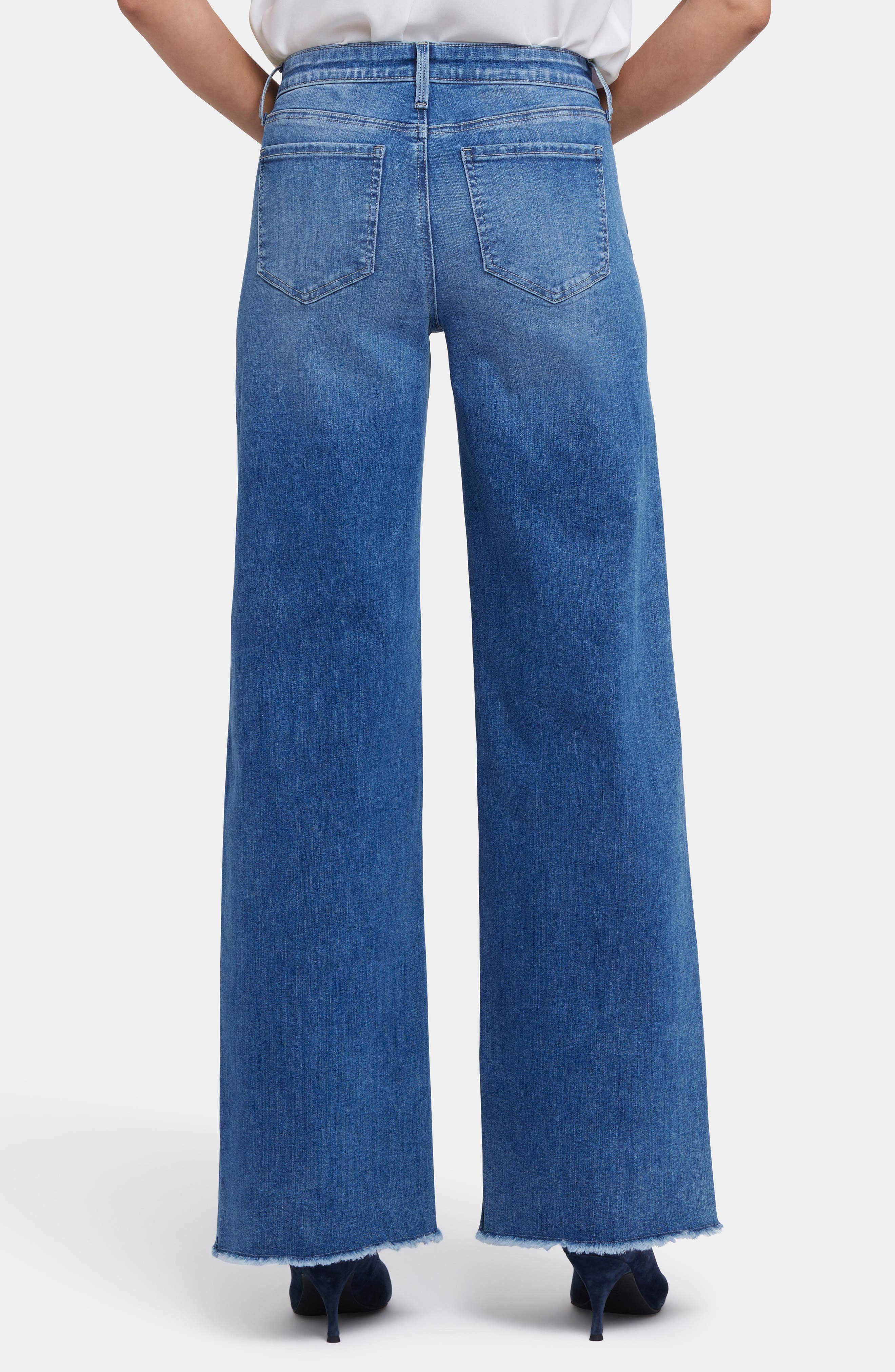 Teresa Frayed Wide Leg Jeans - image 2