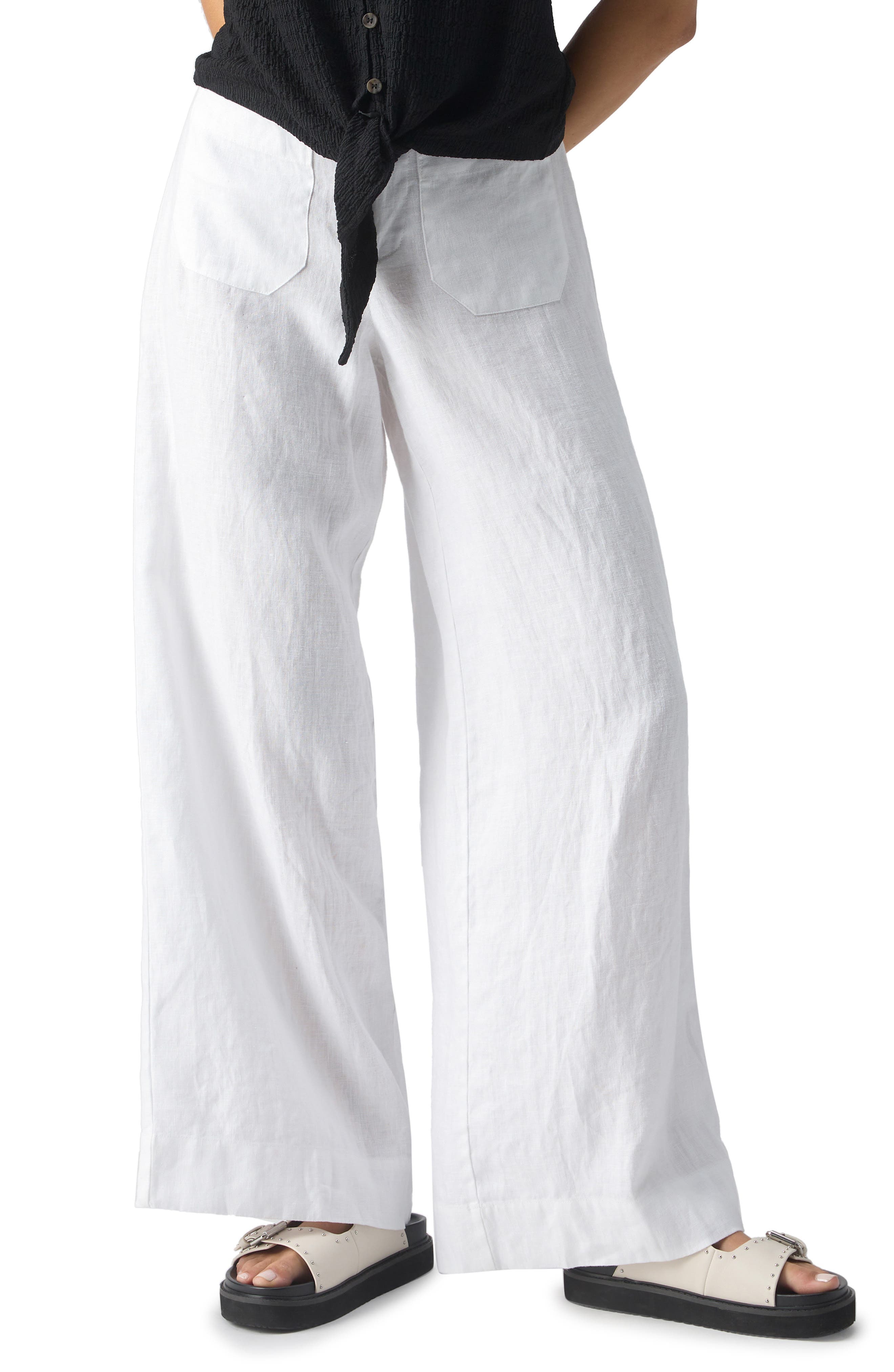 The Marine Linen Wide Leg Pants - image 3