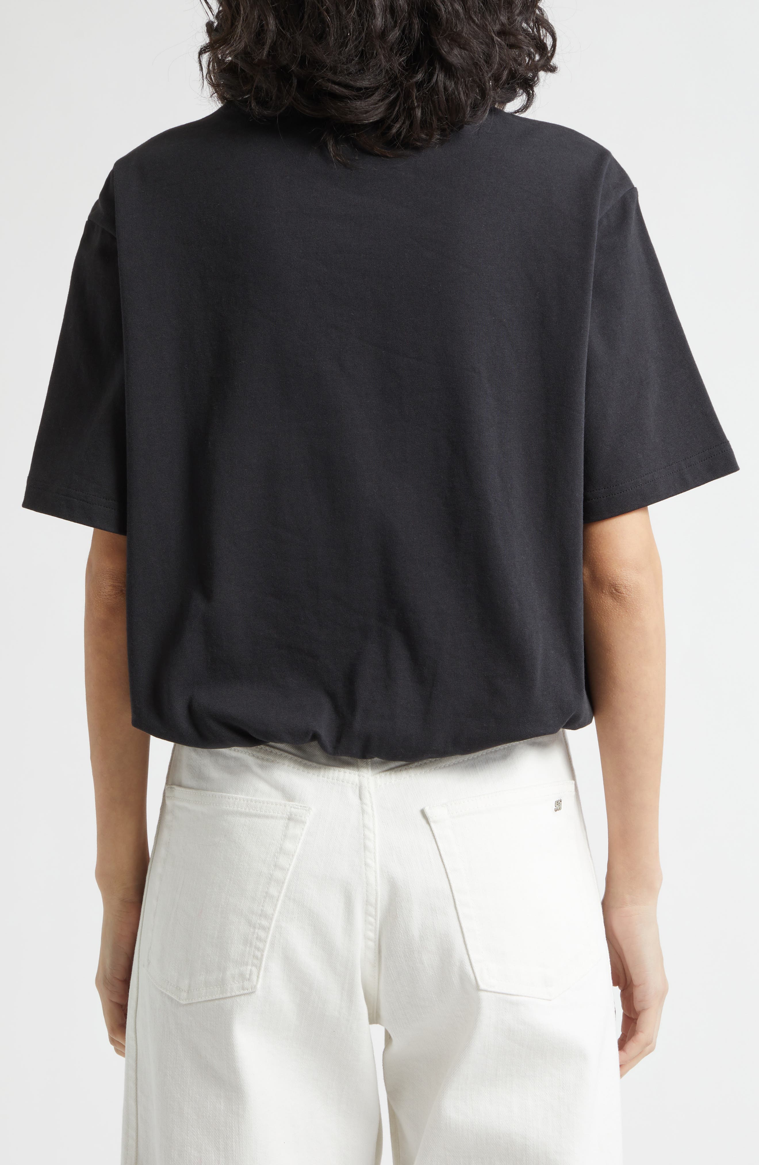 Davini Twilight Crystal & Bead Embellished Bubble Hem T-Shirt - image 2