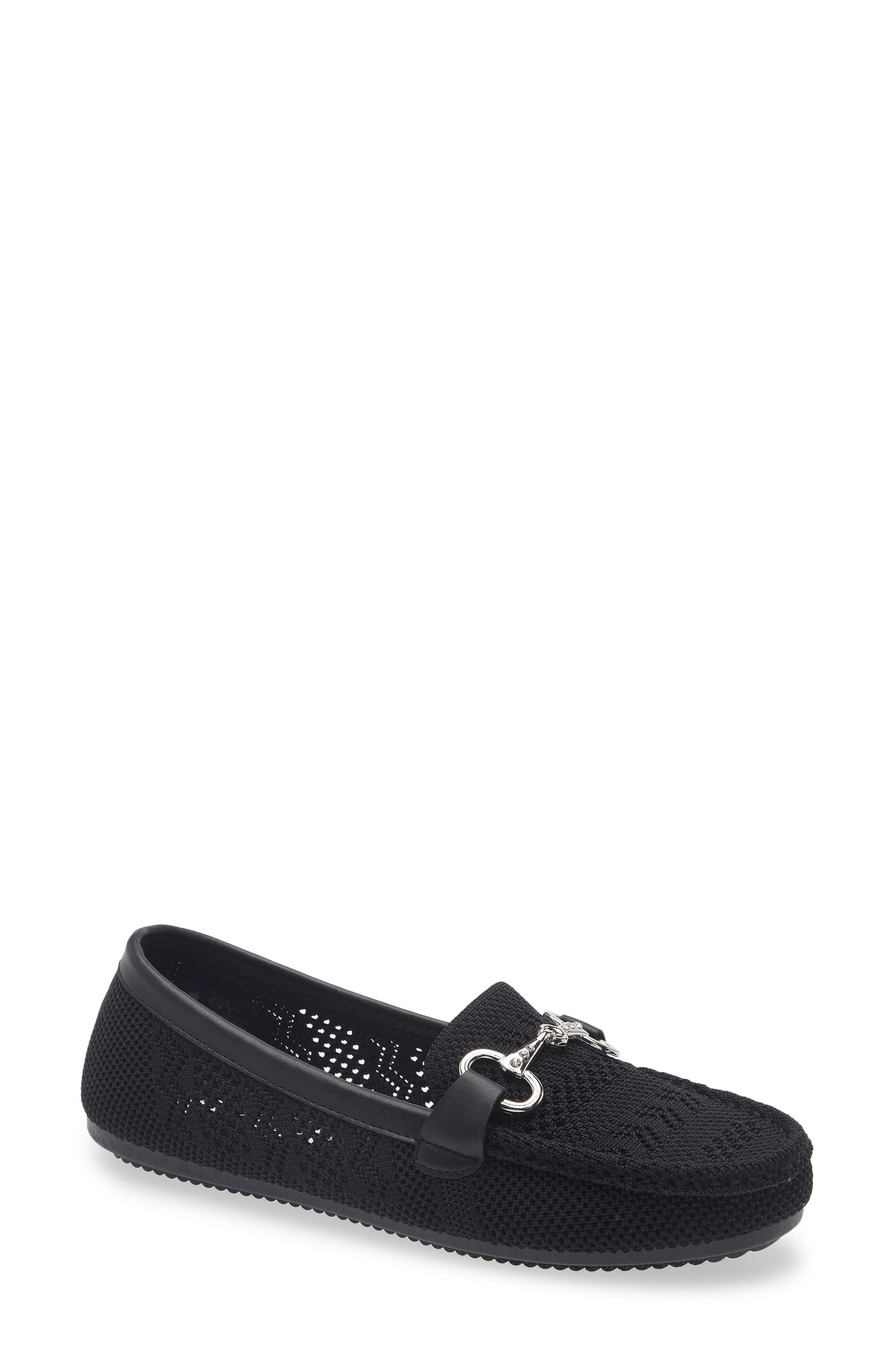 Tristan Rhinestone Bit Knit Loafer - image 1