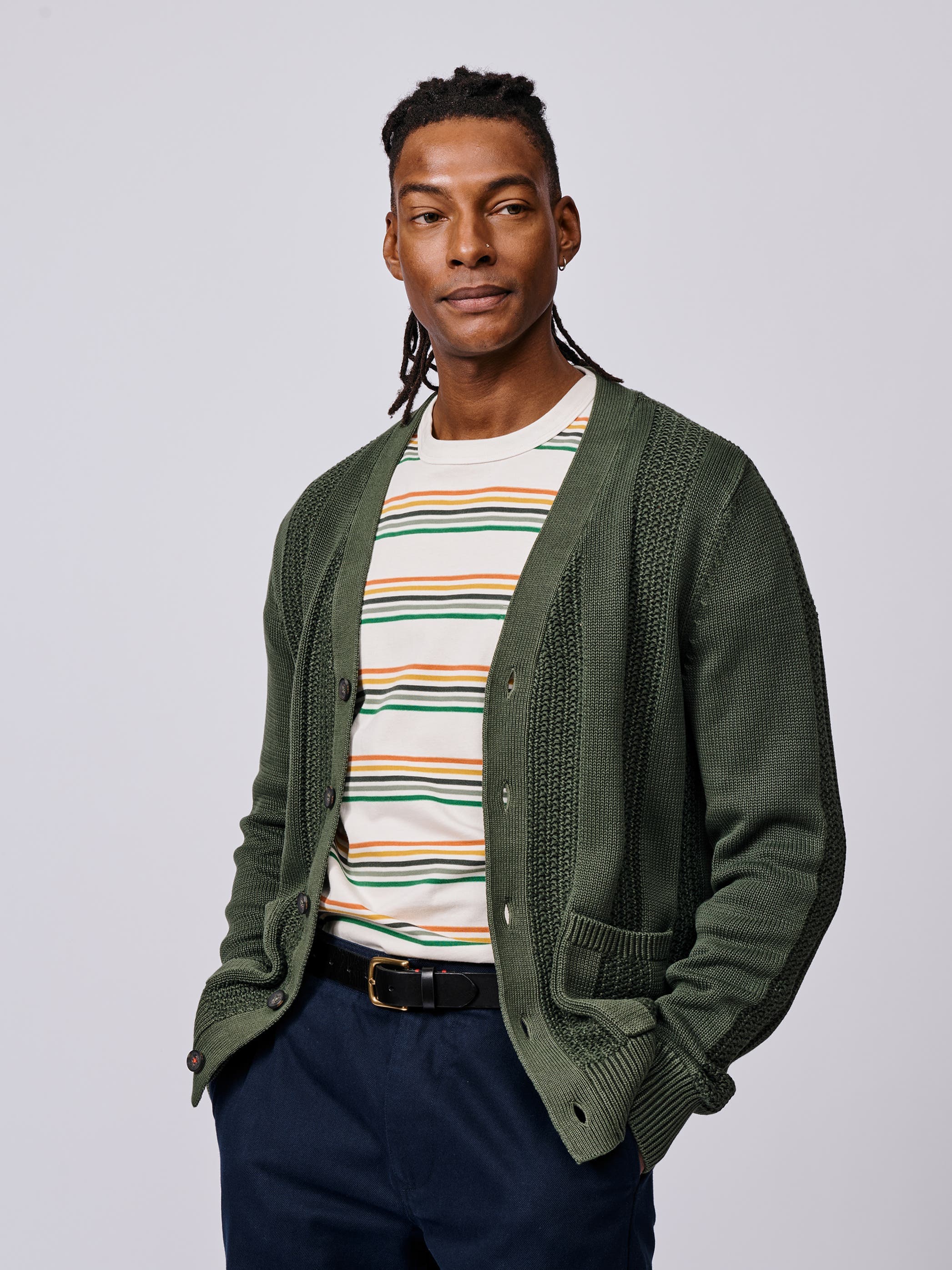 Lister Stitch Detail Cardigan - image 1