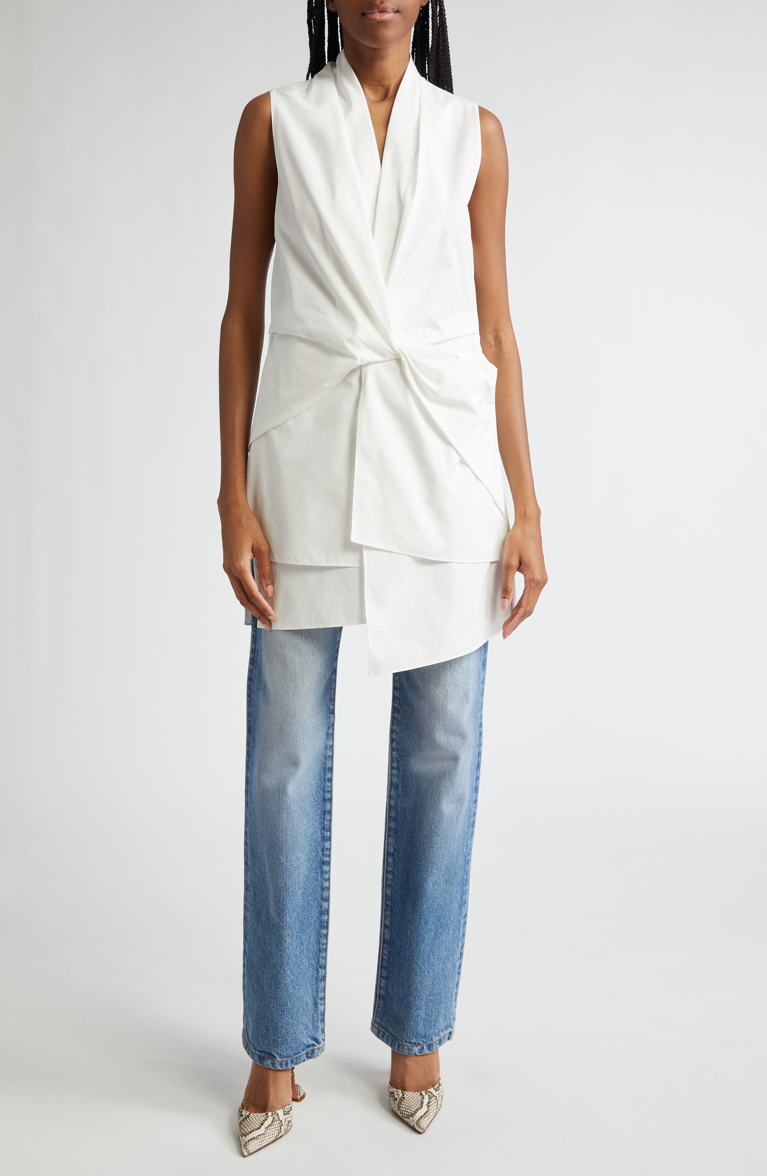 The Wyatt Two Tone High Waist Straight Leg Jeans - image 2