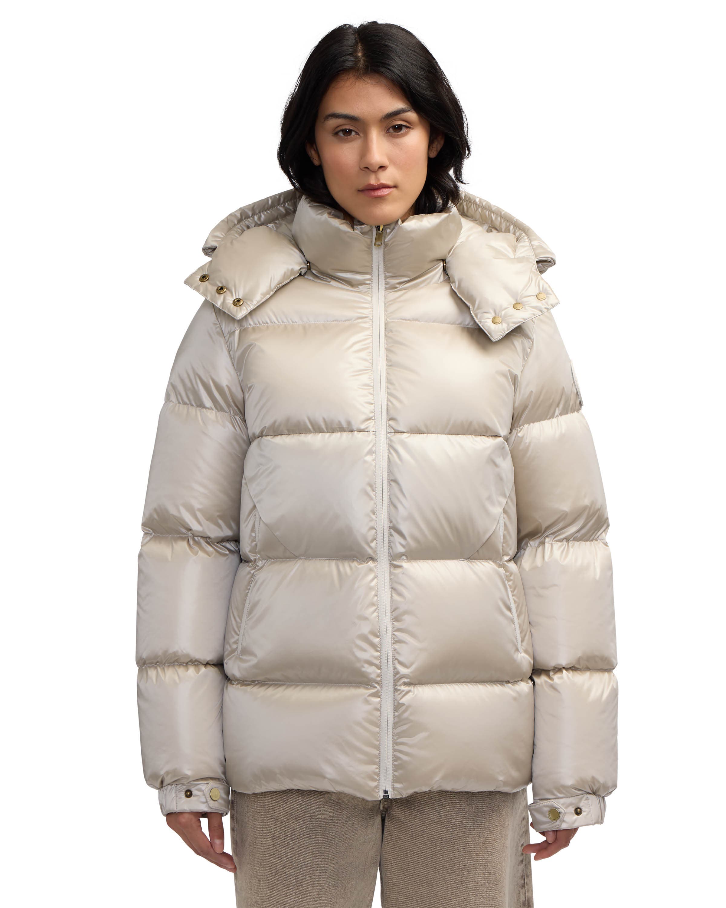 Women's Vivienne Boxy Short Channel Quilted Puffer - image 1