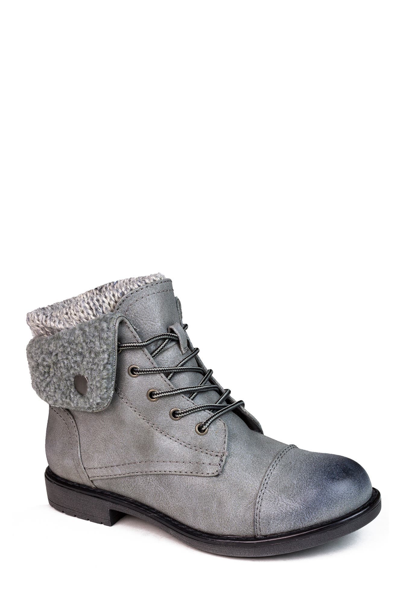 Duena Faux Shearling Trimmed Hiking Boot - image 1