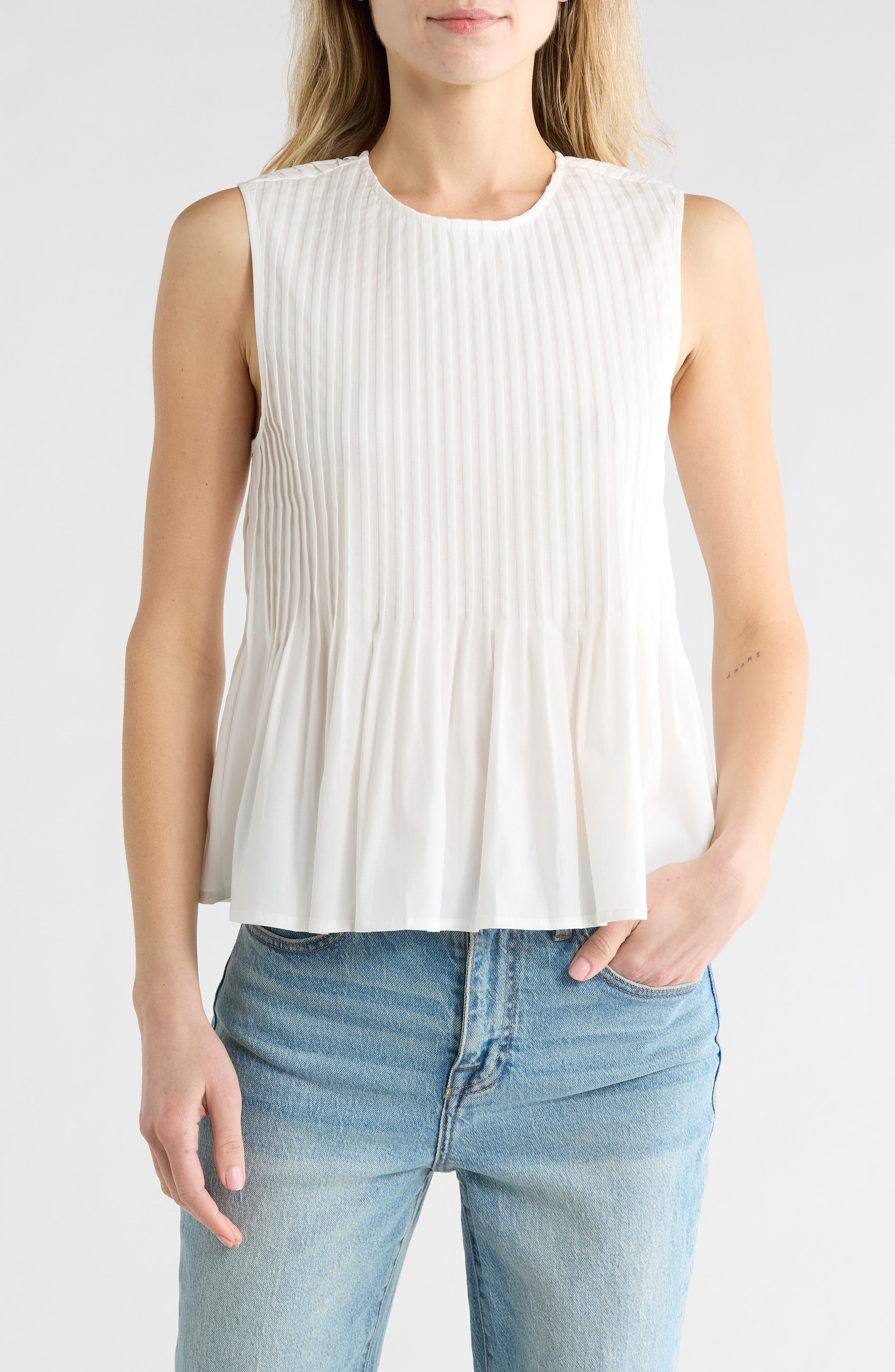 Pleated Printed Top - image 3