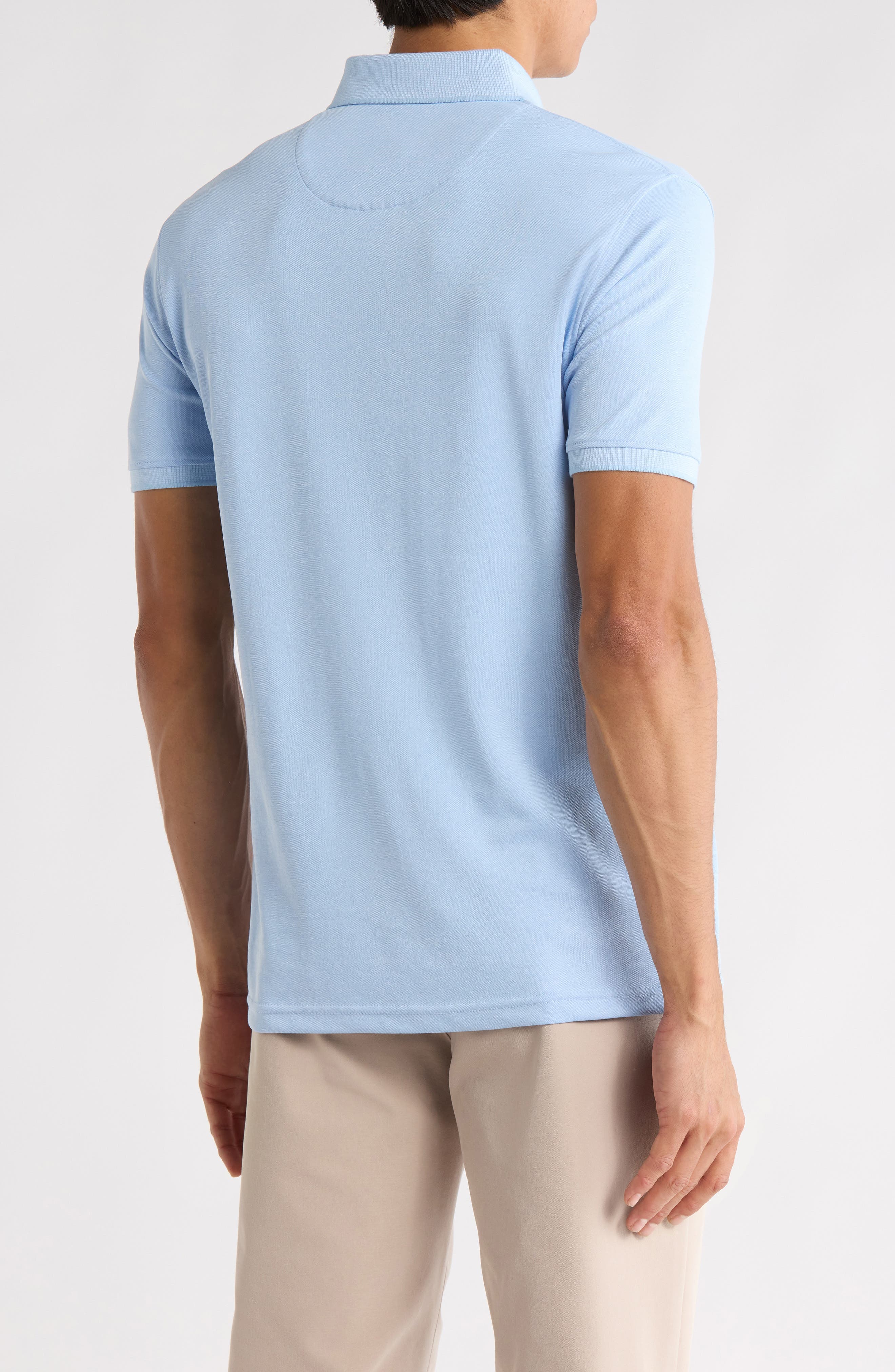 Powder Blue Knit Polo - image 2