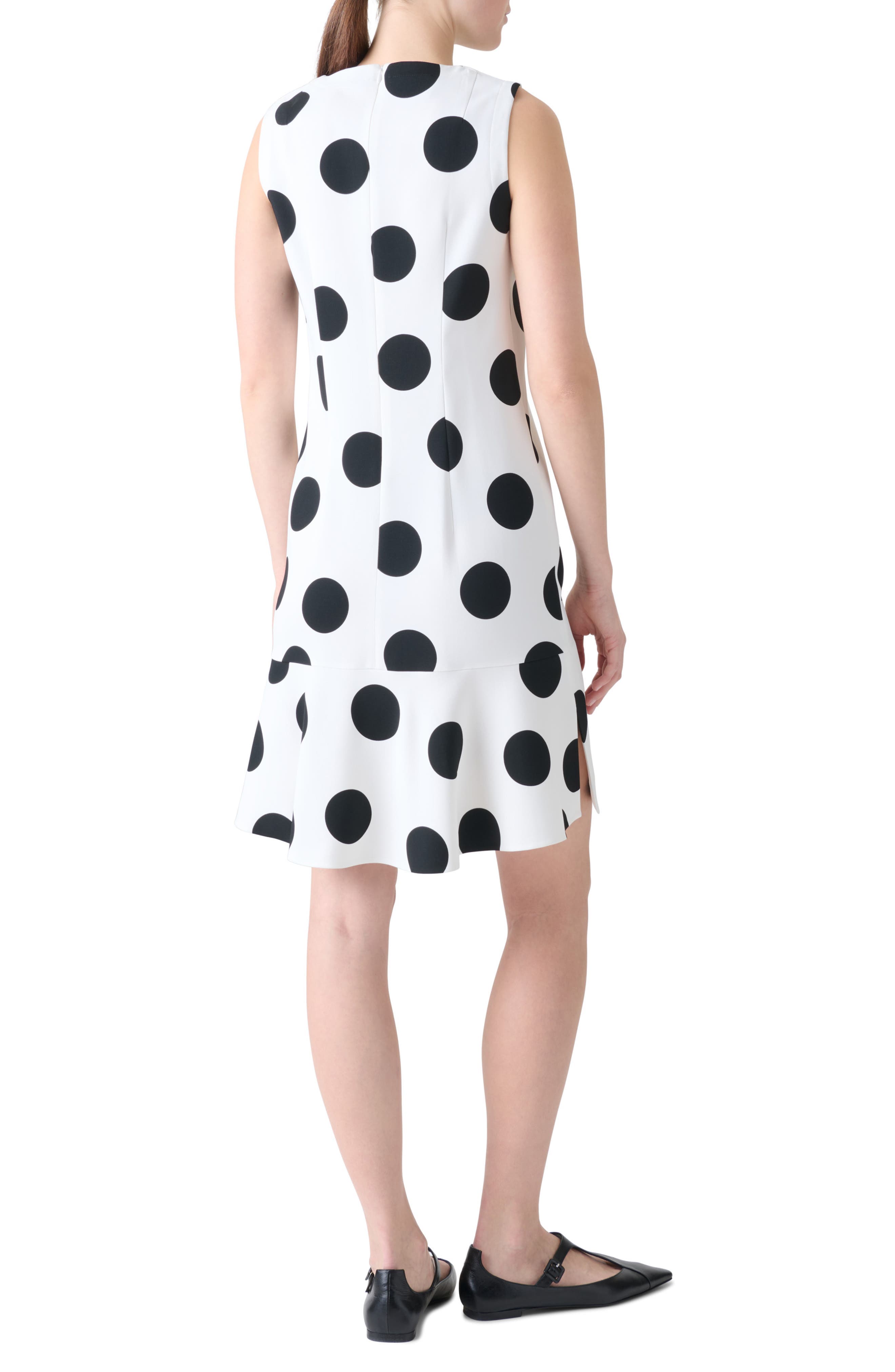 Polka Dot Sleeveless Shift Dress - image 2