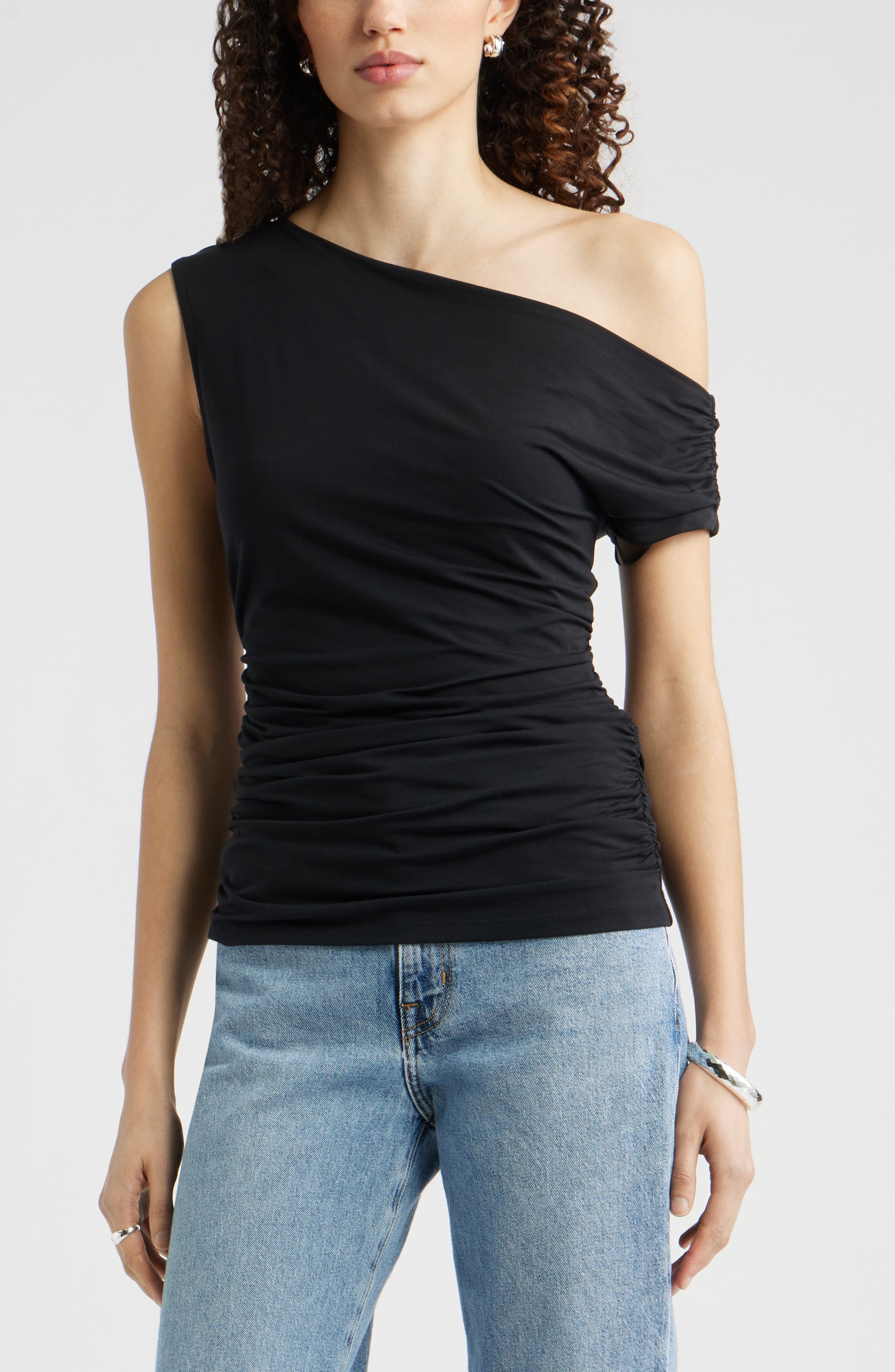 Asymmetric One-Shoulder Top - image 1