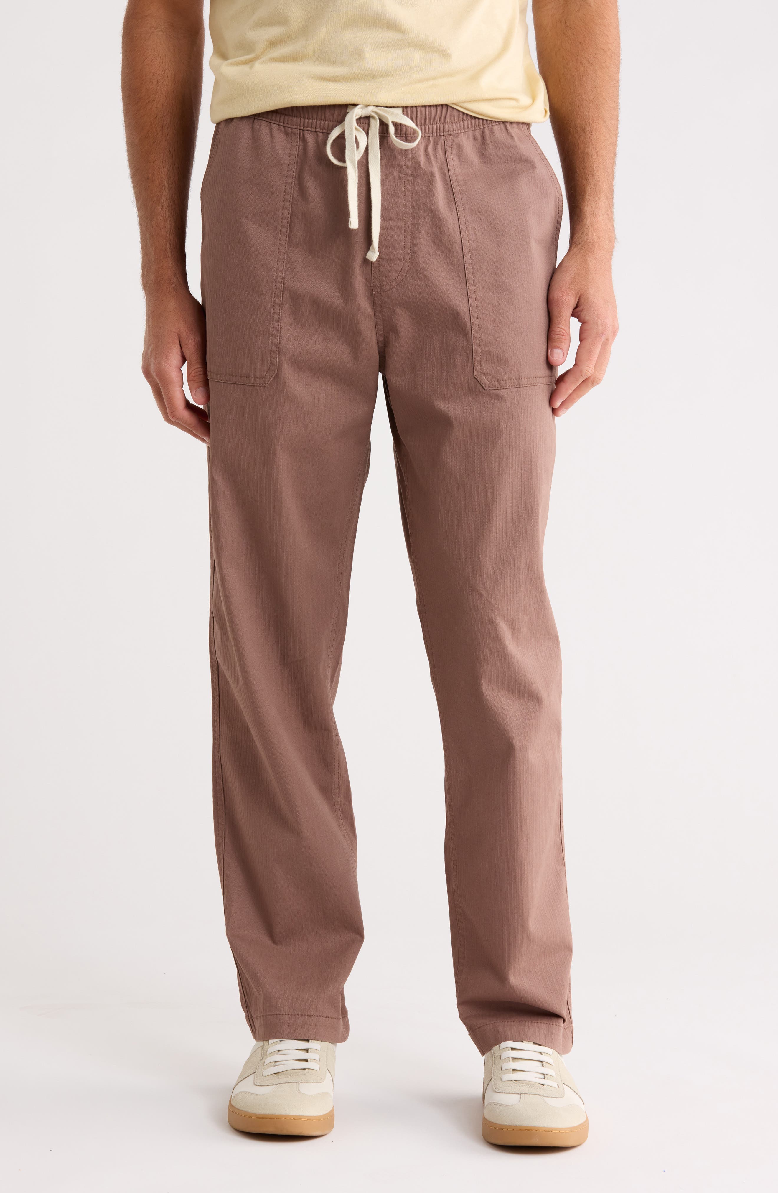 Organic Cotton Dobby Drawstring Waist Pants - image 3