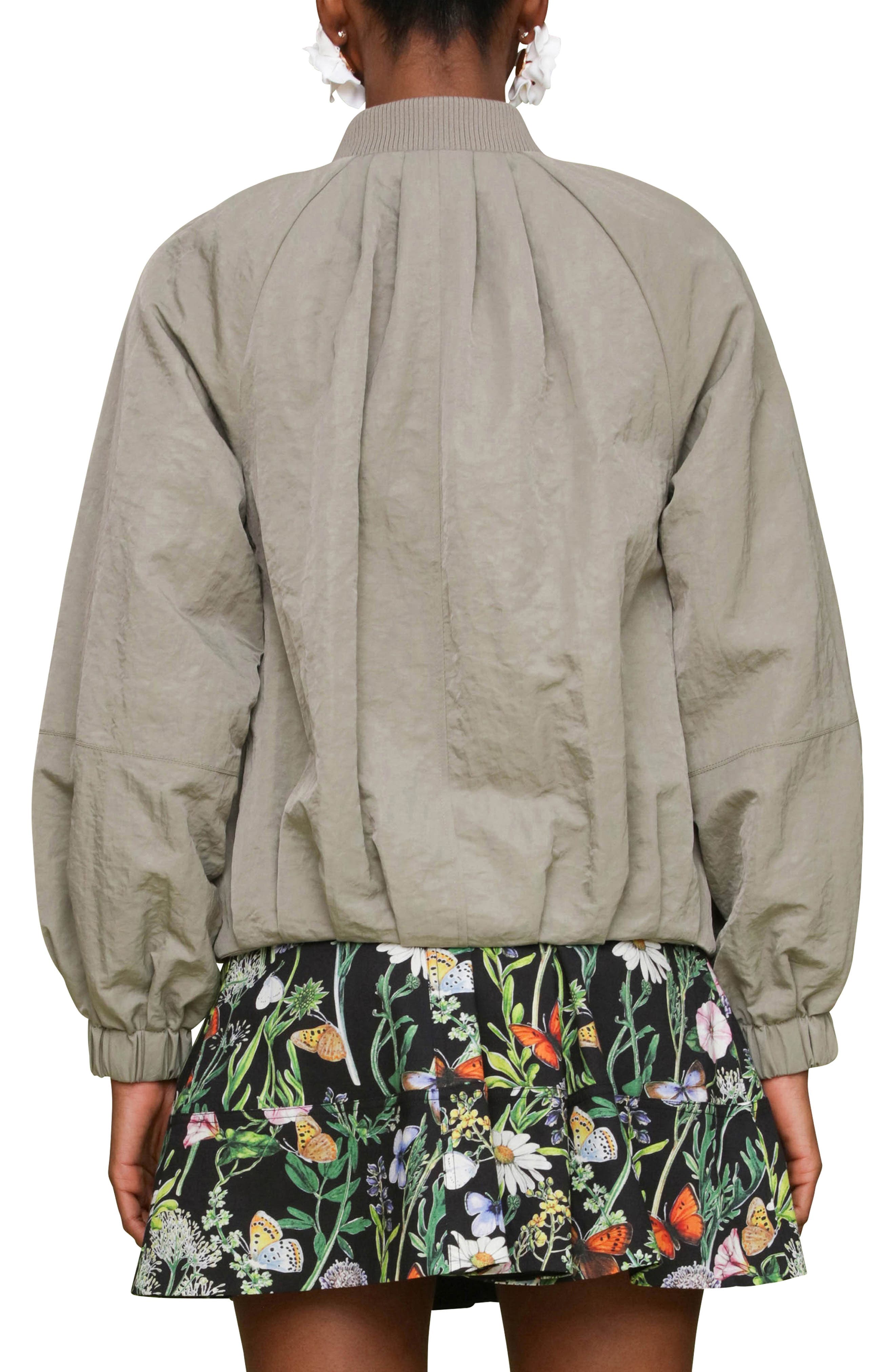 Pleated Balloon Bomber Jacket - image 2