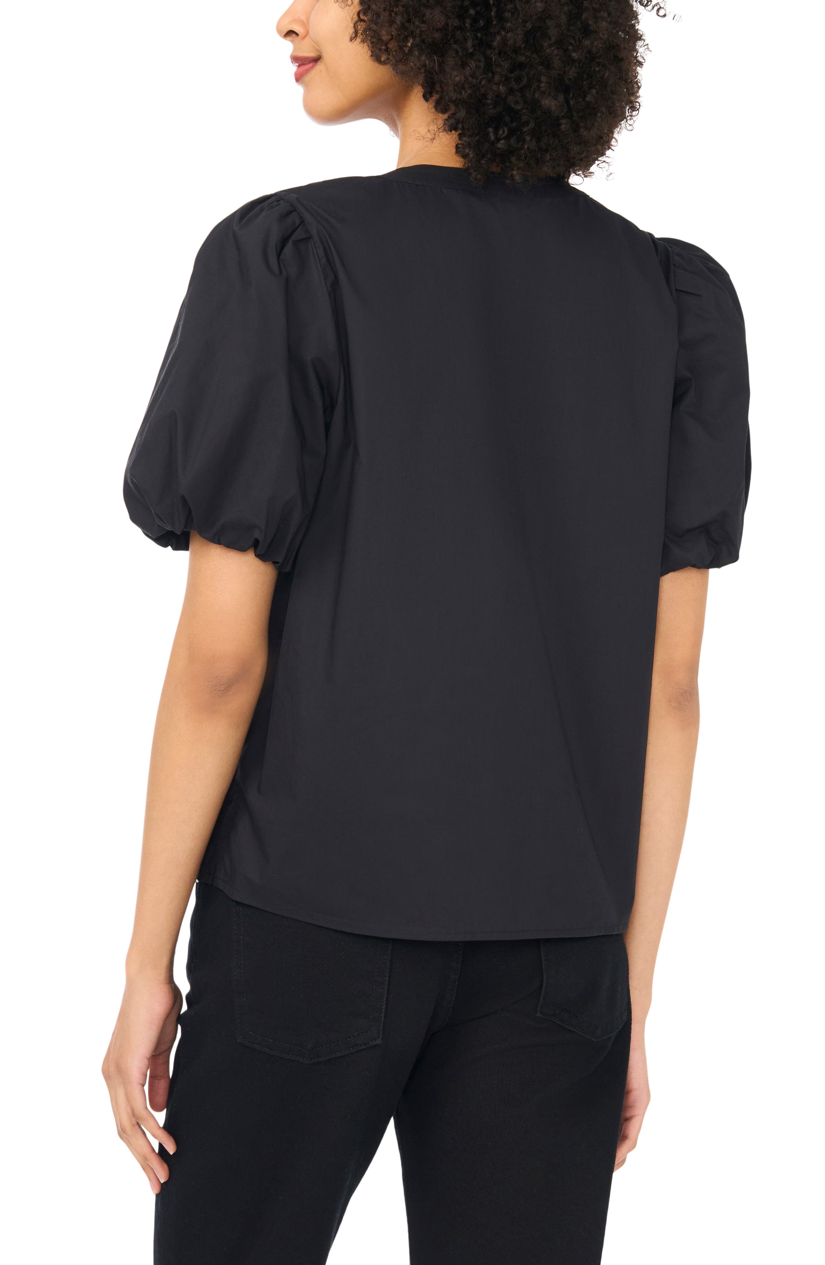 Organdy Puff Sleeve Top - image 2