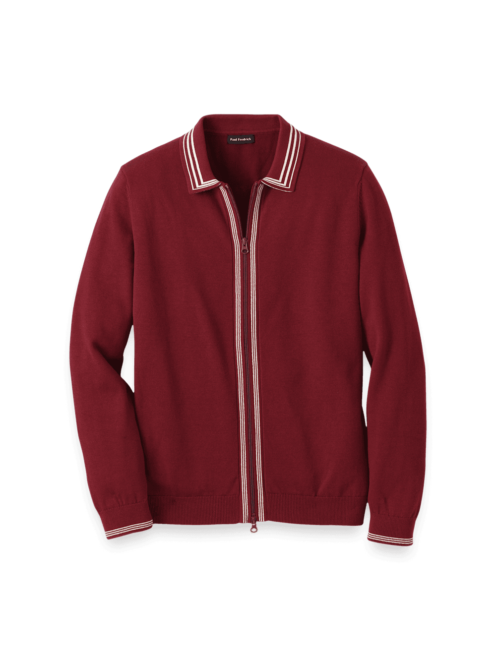 Cotton Full Zip Polo - image 1