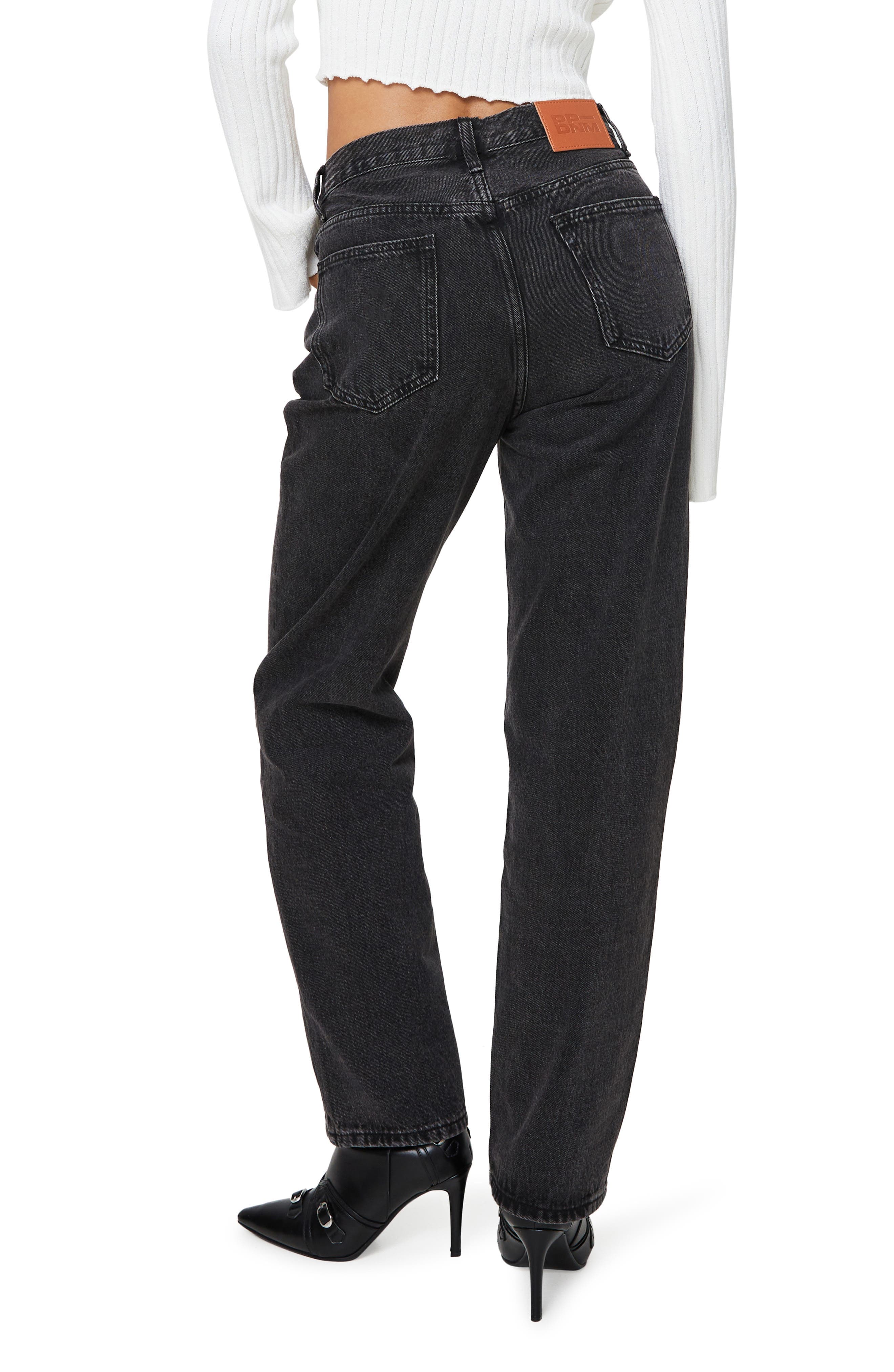 Holly Asymmetric Crossover Waist Straight Leg Jeans - image 2