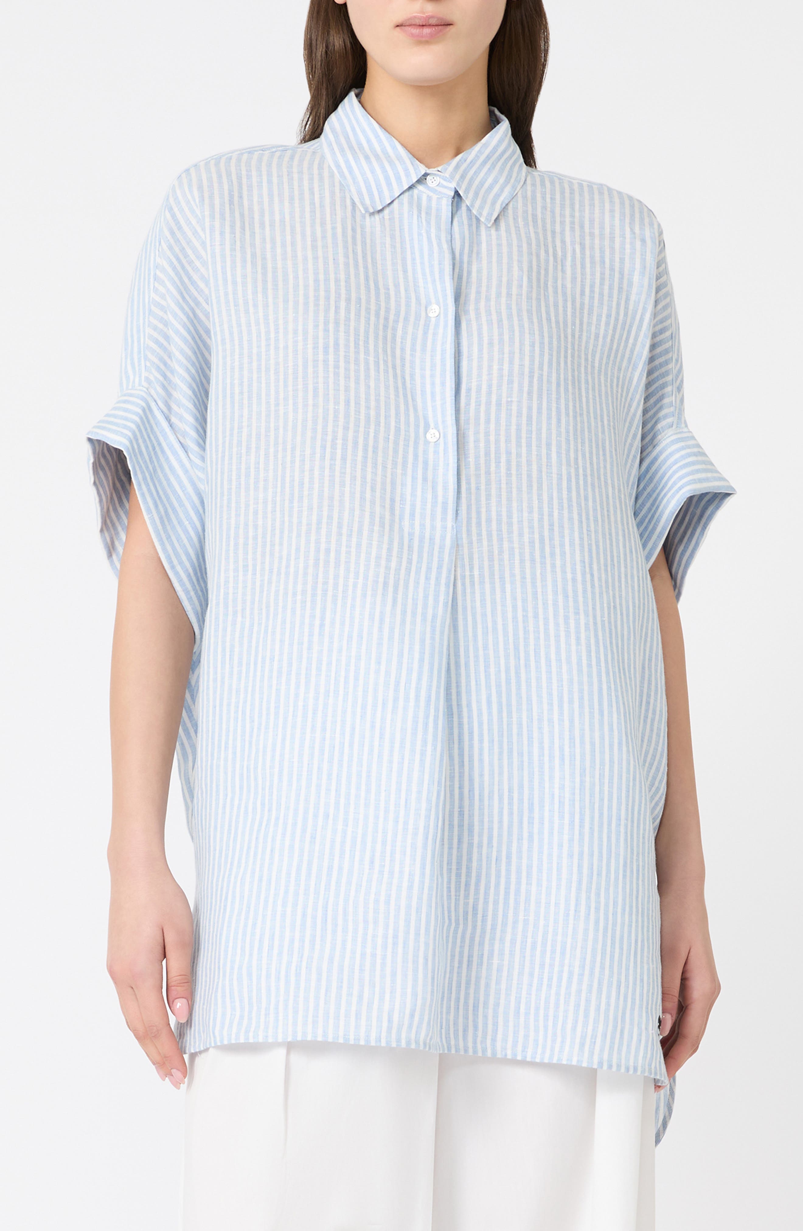 Verve Stripe Linen Top - image 1