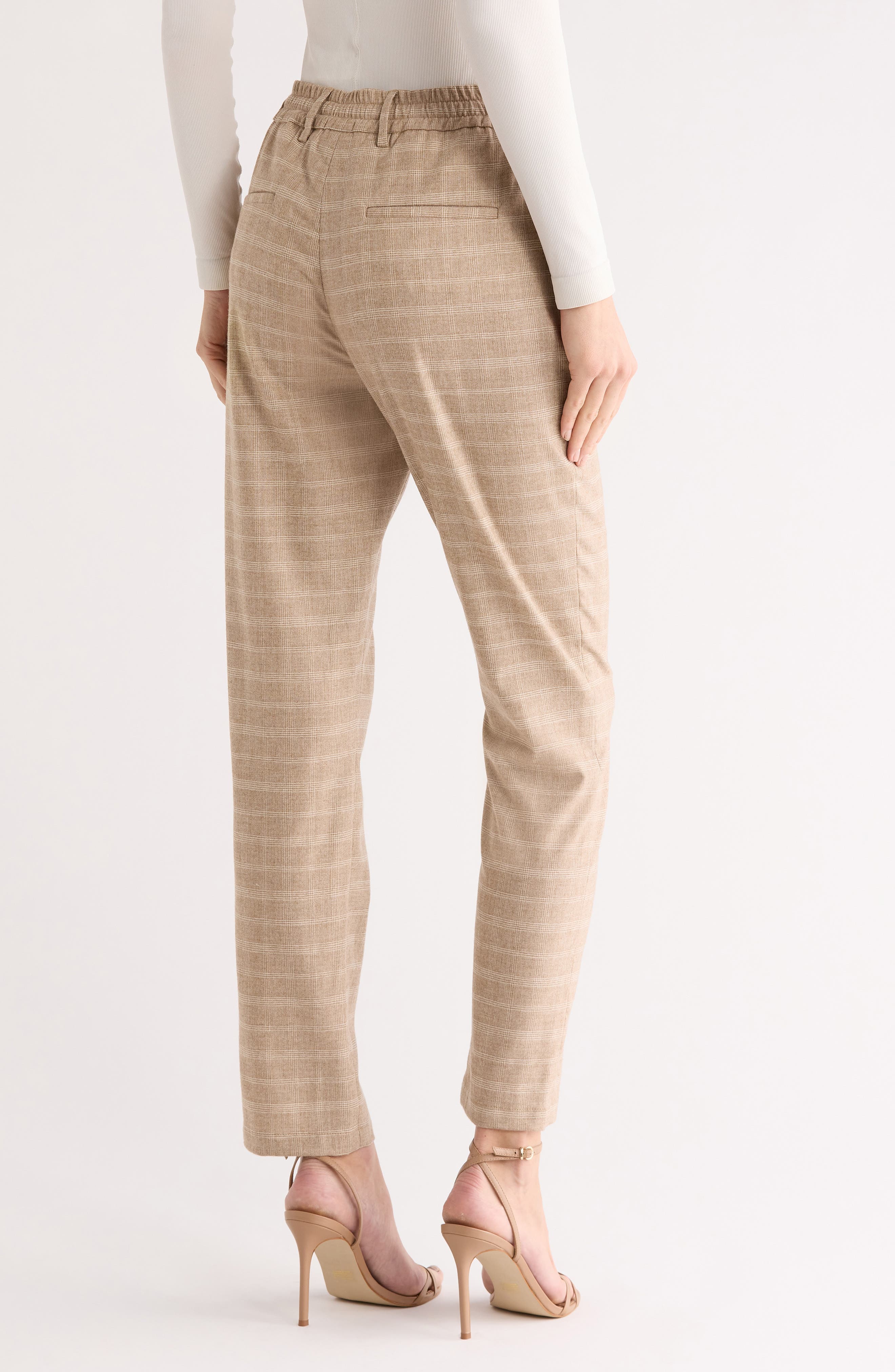Glen Plaid Drawstring Trousers - image 2