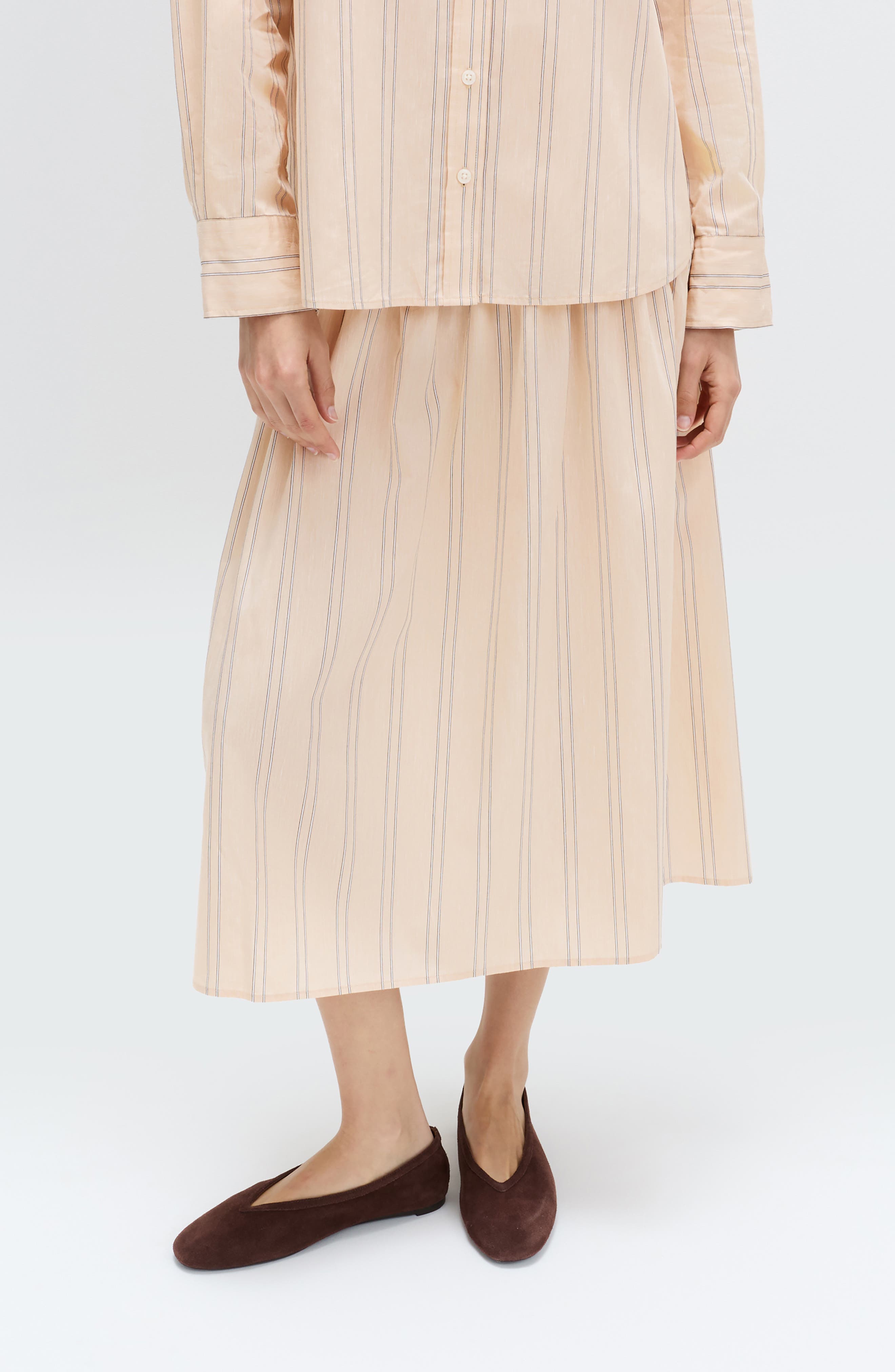 Stripe Midi Skirt - image 1