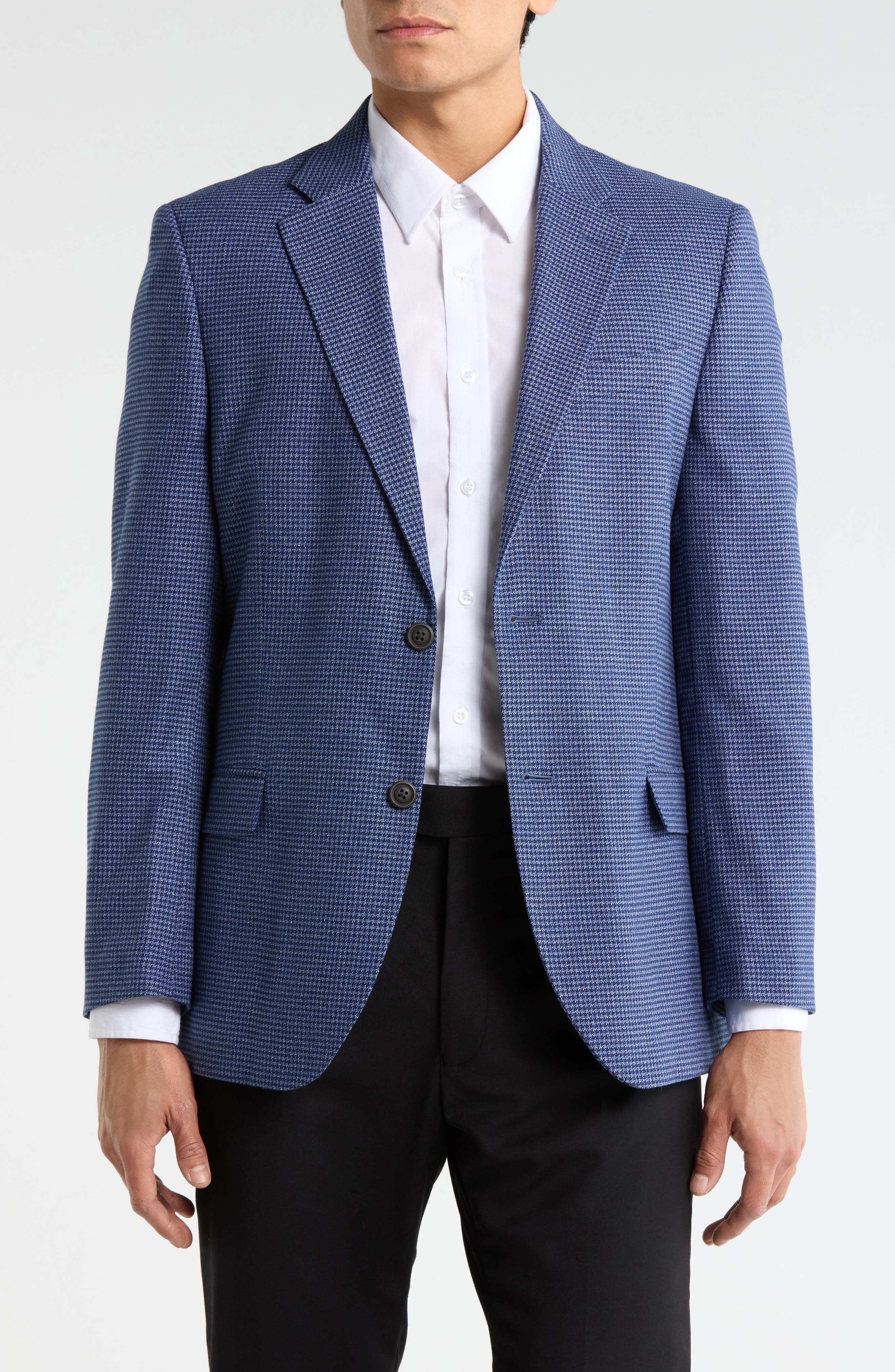 Check Stretch Blazer - image 1