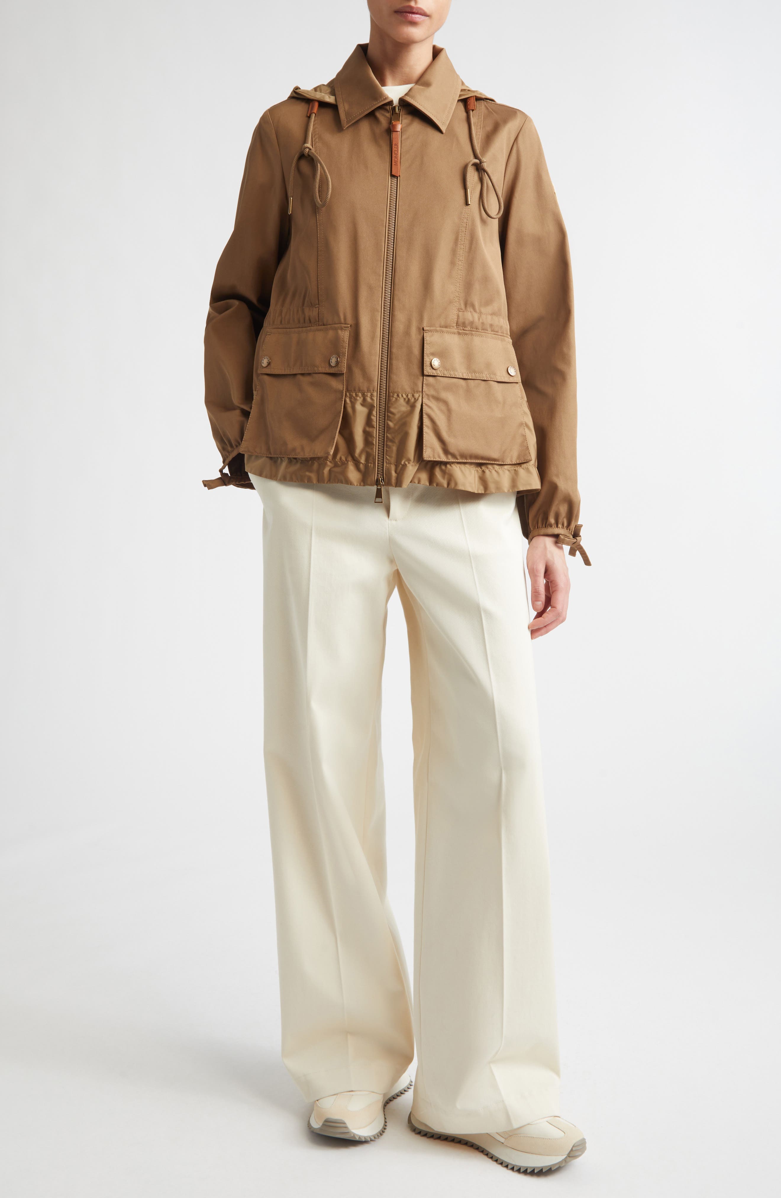 Adenium Hooded Gabardine & Taffeta Jacket - image 2
