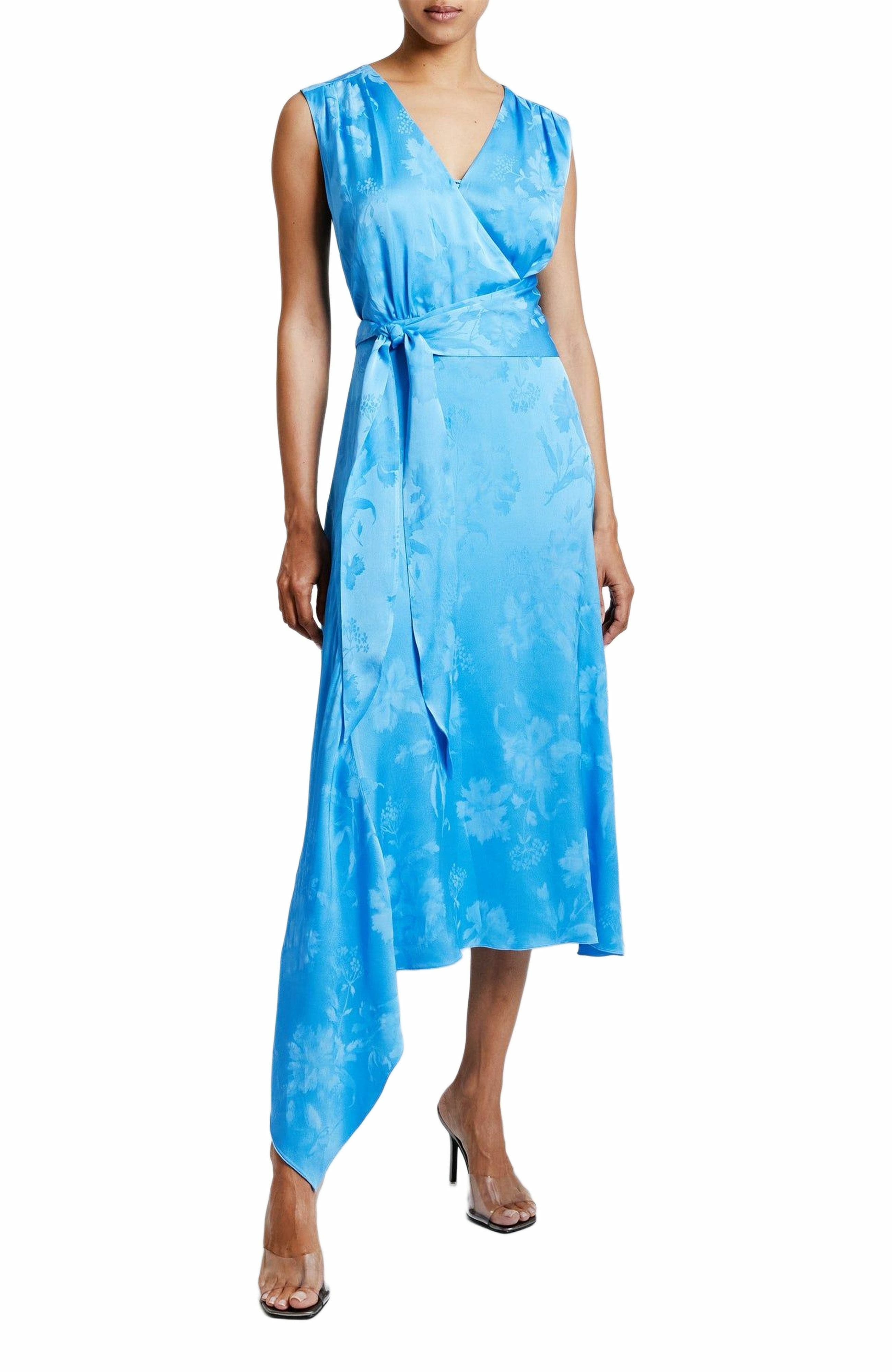 VELIA Sleeveless Faux-Wrap Asymmetric Dress - image 1