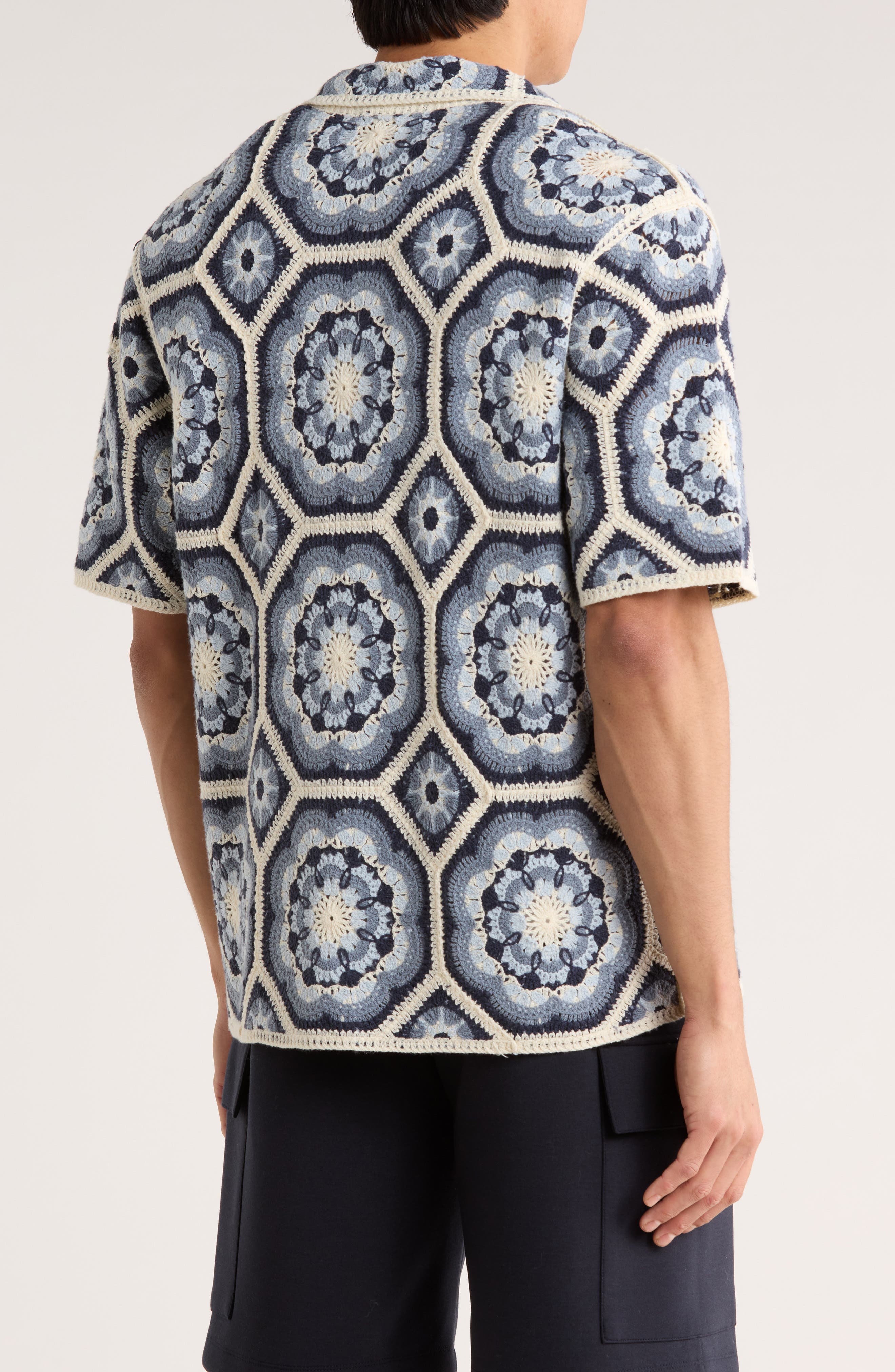 Crochet Button-Up Shirt - image 2